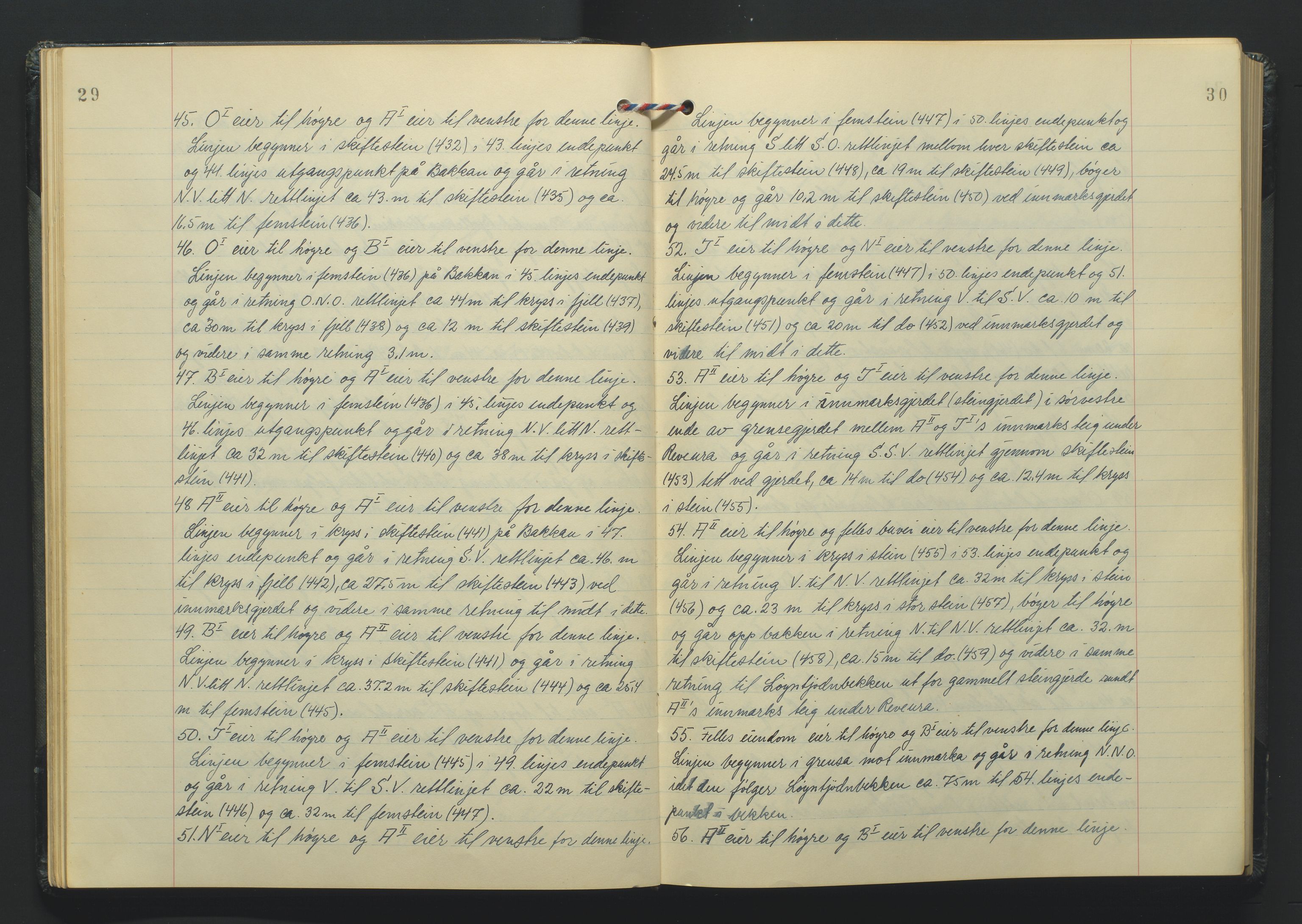 Lista jordskifterett, AV/SAK-1541-0005/F/Fa/L0003: Jordskifterettsbok Flekkefjord domssokn, med gårdsregister nr 9, 1956-1963, p. 29-30