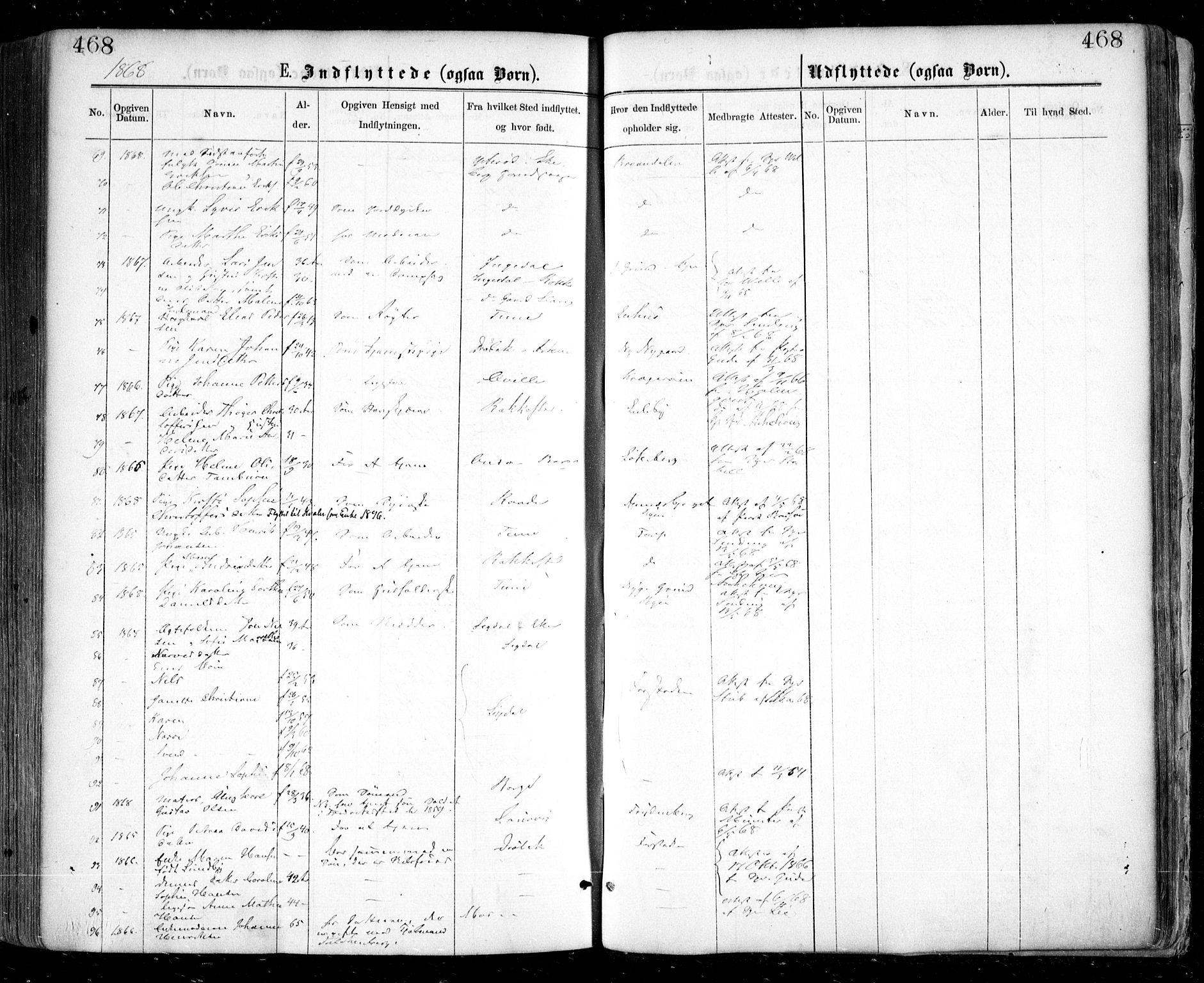 Glemmen prestekontor Kirkebøker, AV/SAO-A-10908/F/Fa/L0008: Parish register (official) no. 8, 1862-1871, p. 468