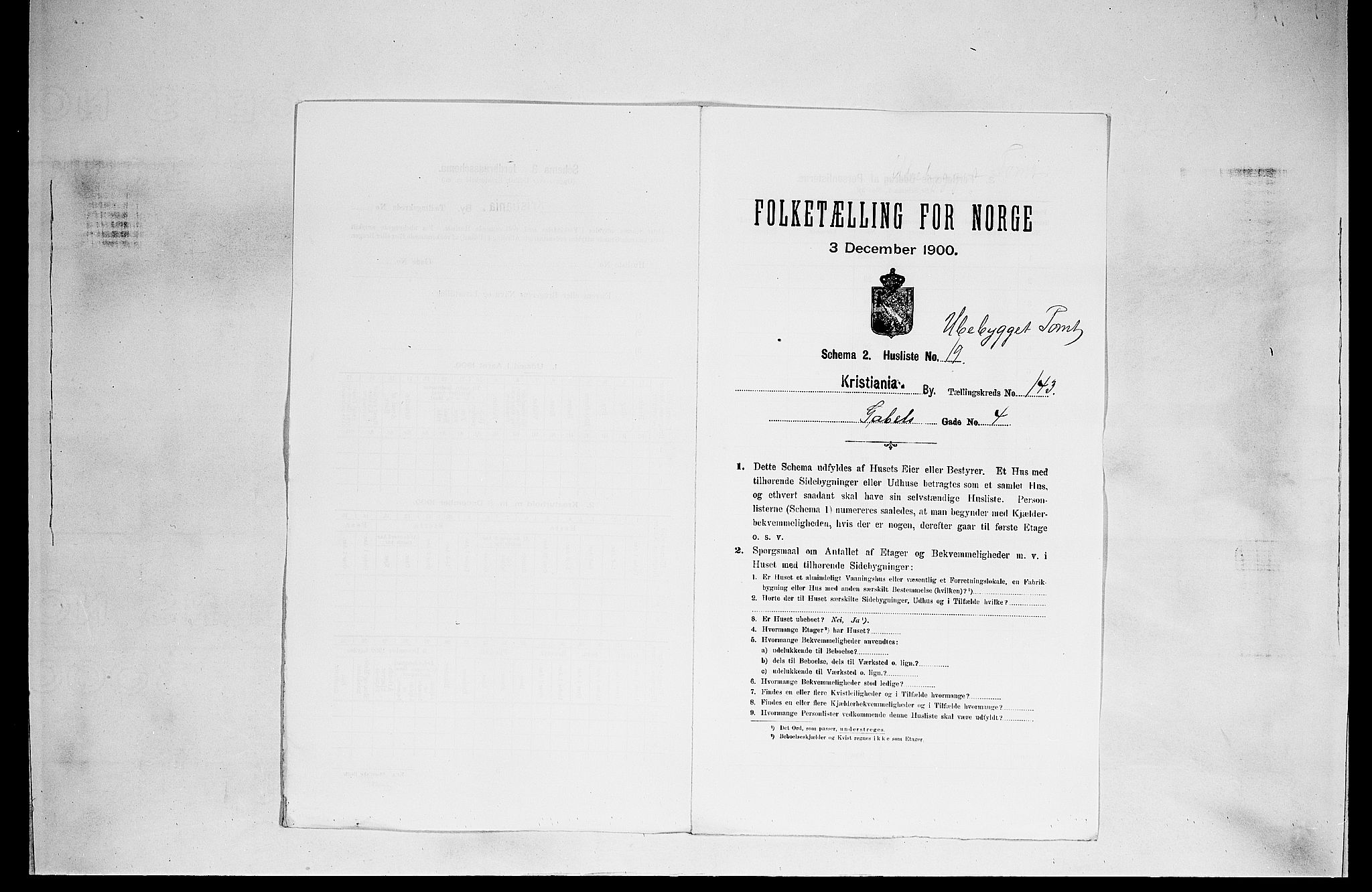 SAO, 1900 census for Kristiania, 1900, p. 26726