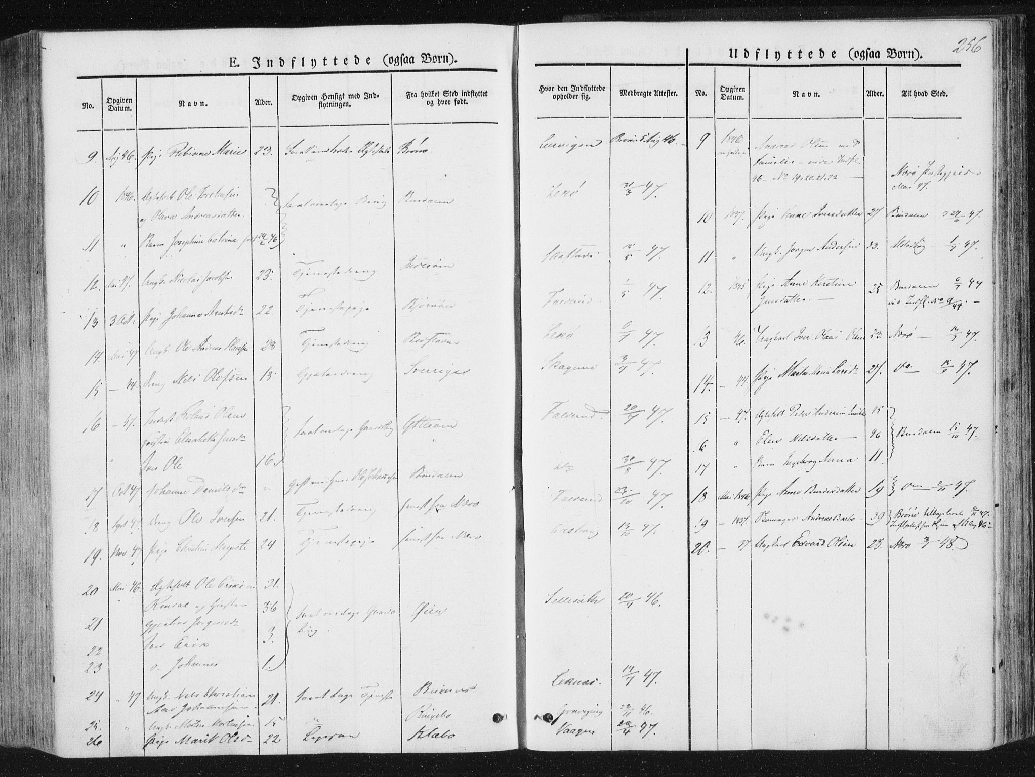 Ministerialprotokoller, klokkerbøker og fødselsregistre - Nord-Trøndelag, AV/SAT-A-1458/780/L0640: Parish register (official) no. 780A05, 1845-1856, p. 256