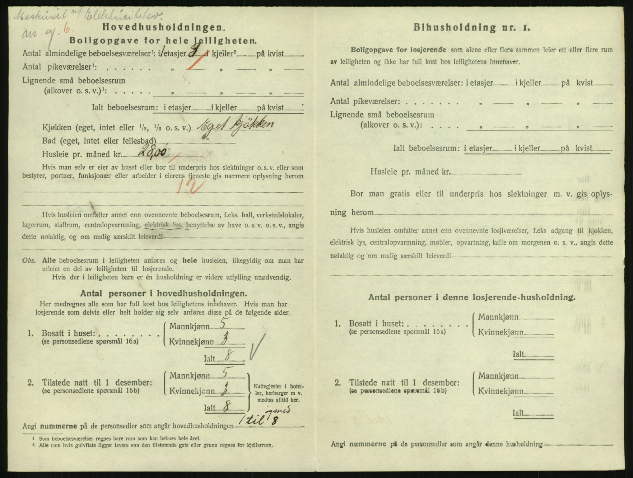 SAH, 1920 census for Gjøvik, 1920, p. 1167