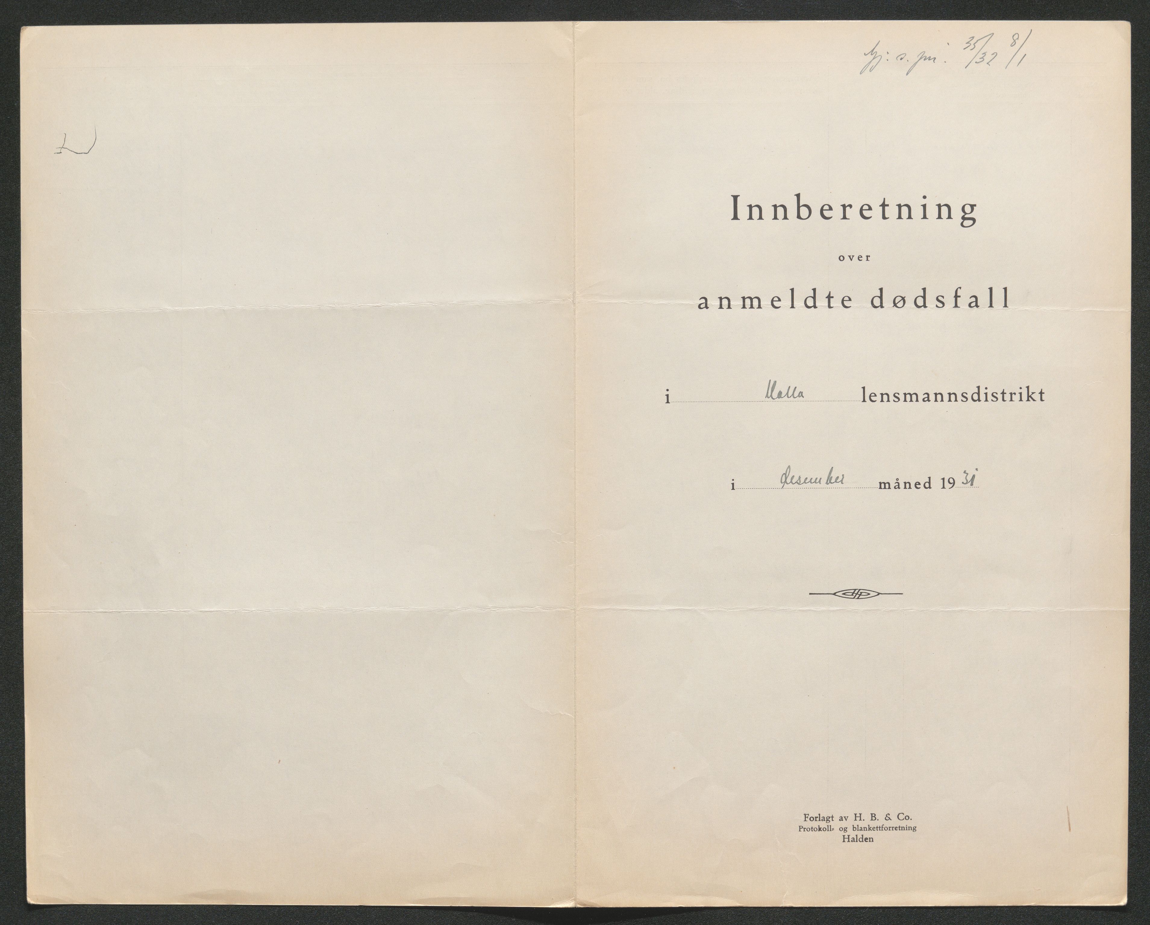 Nedre Telemark sorenskriveri, SAKO/A-135/H/Ha/Hab/L0008: Dødsfallsfortegnelser
, 1931-1935, p. 34