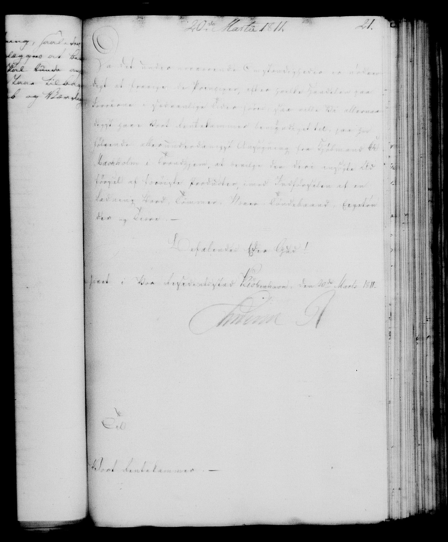 Rentekammeret, Kammerkanselliet, RA/EA-3111/G/Gf/Gfa/L0093: Norsk relasjons- og resolusjonsprotokoll (merket RK 52.93), 1811, p. 91