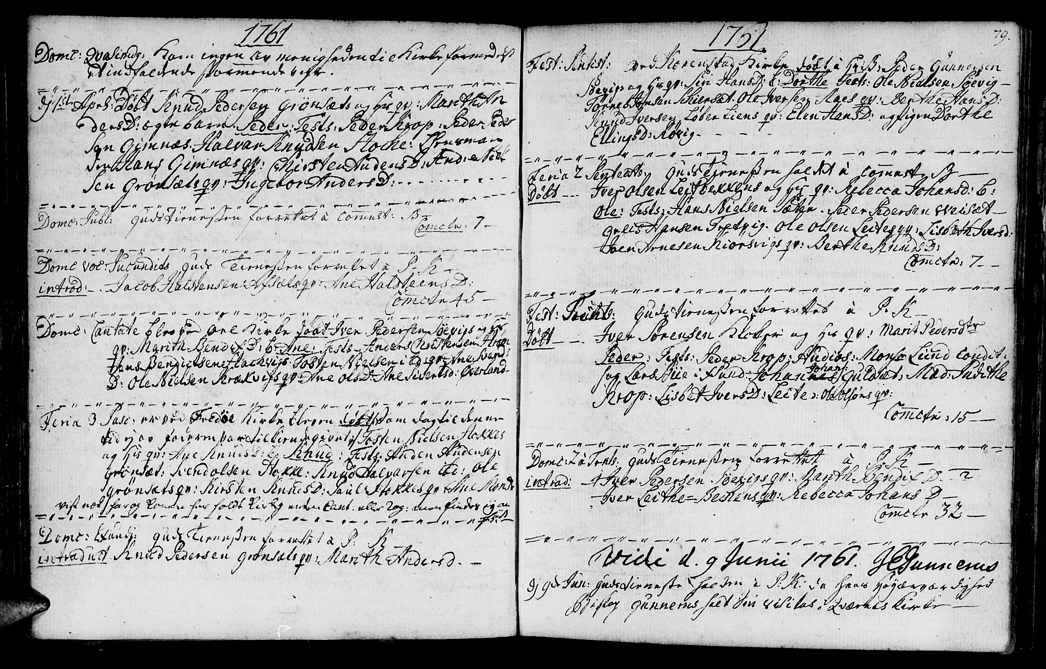 Ministerialprotokoller, klokkerbøker og fødselsregistre - Møre og Romsdal, AV/SAT-A-1454/568/L0798: Parish register (official) no. 568A07, 1753-1780, p. 78-79