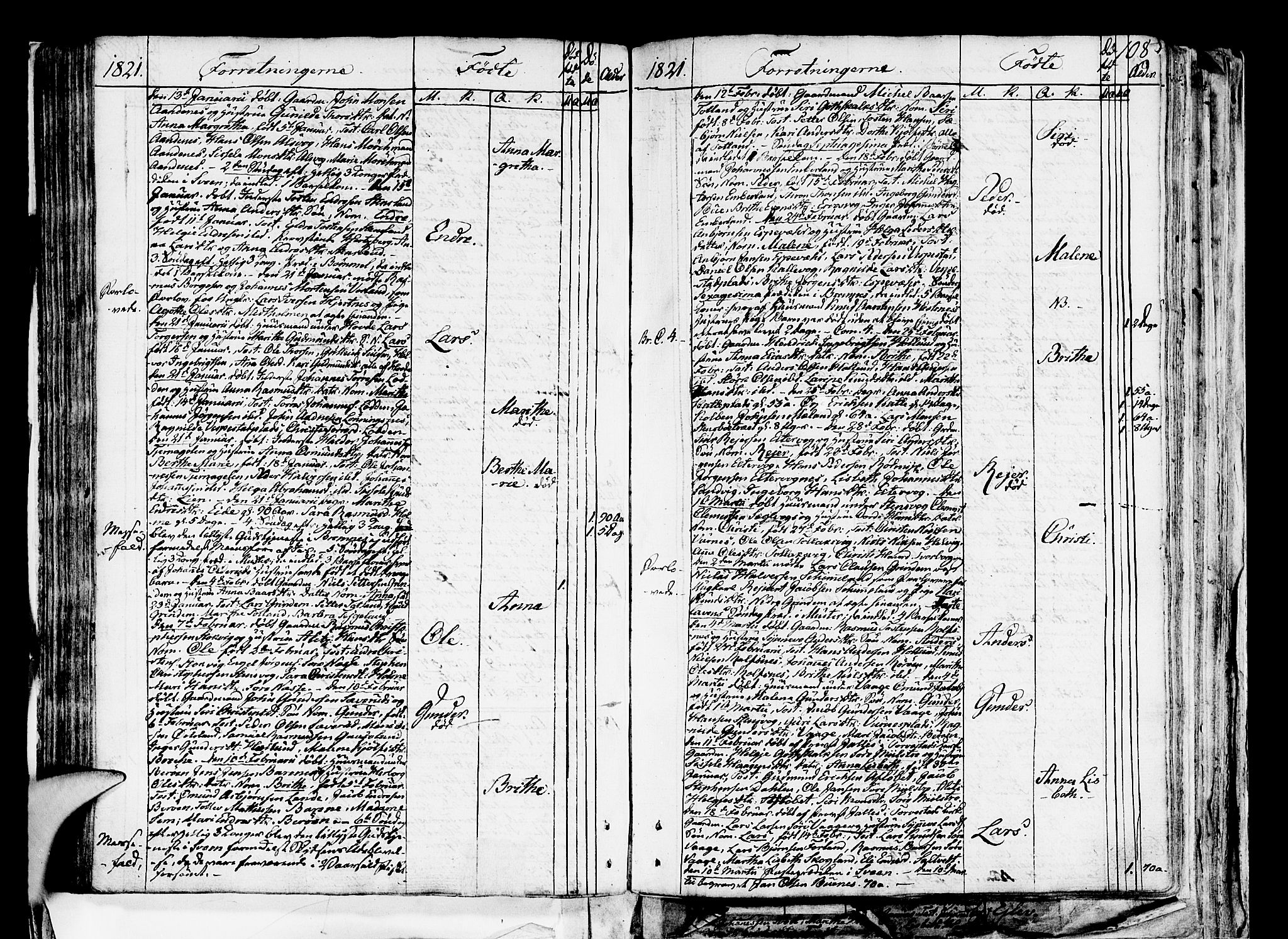 Finnås sokneprestembete, SAB/A-99925/H/Ha/Haa/Haaa/L0004: Parish register (official) no. A 4, 1804-1830, p. 108