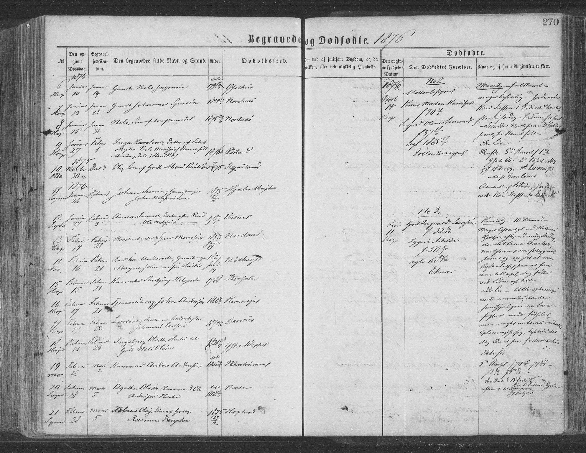 Hosanger sokneprestembete, AV/SAB-A-75801/H/Haa: Parish register (official) no. A 9, 1864-1876, p. 270