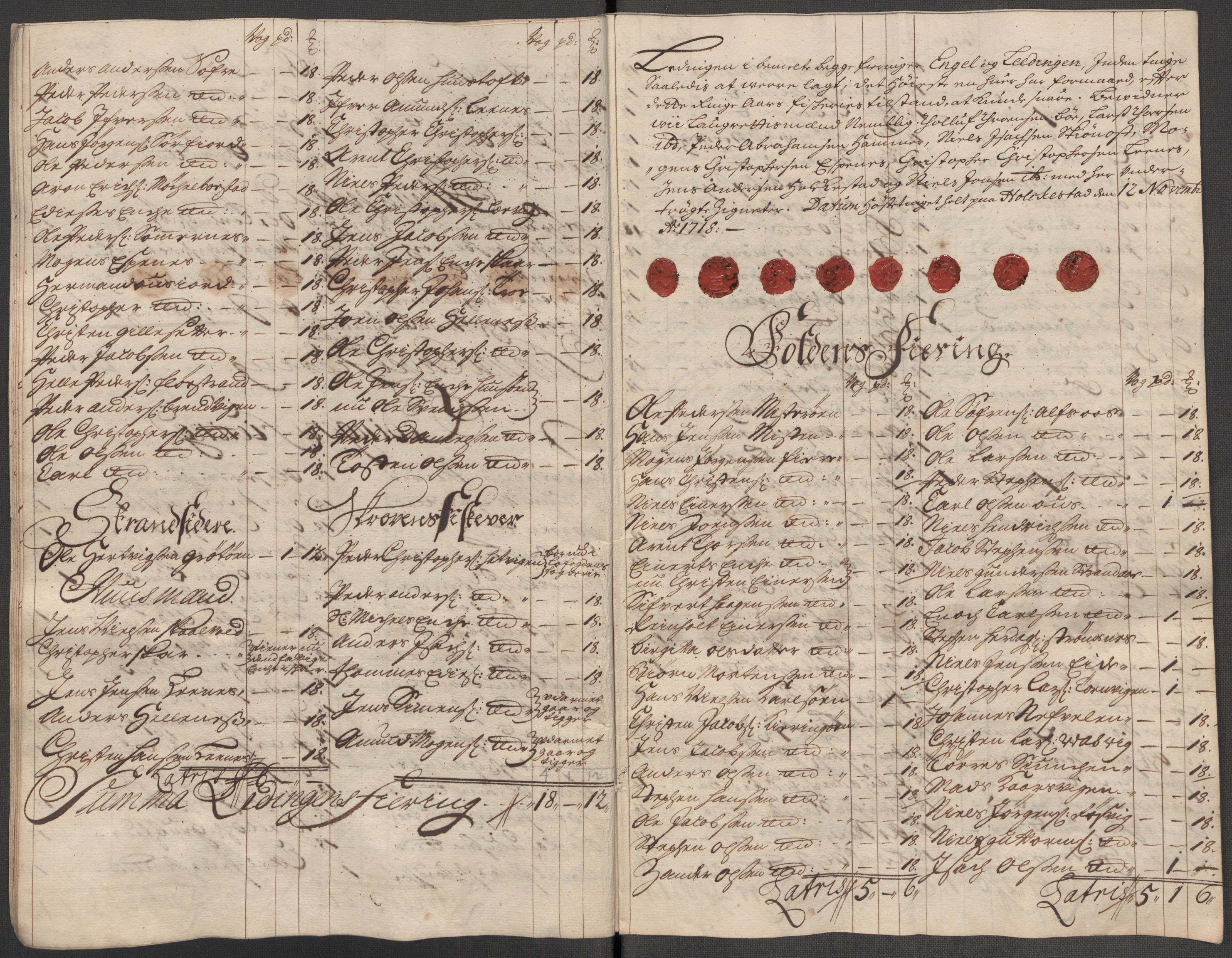 Rentekammeret inntil 1814, Reviderte regnskaper, Fogderegnskap, AV/RA-EA-4092/R66/L4588: Fogderegnskap Salten, 1718, p. 243