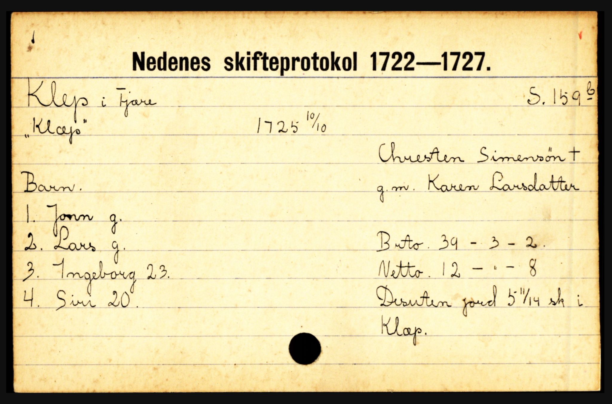 Nedenes sorenskriveri før 1824, AV/SAK-1221-0007/H, p. 14817