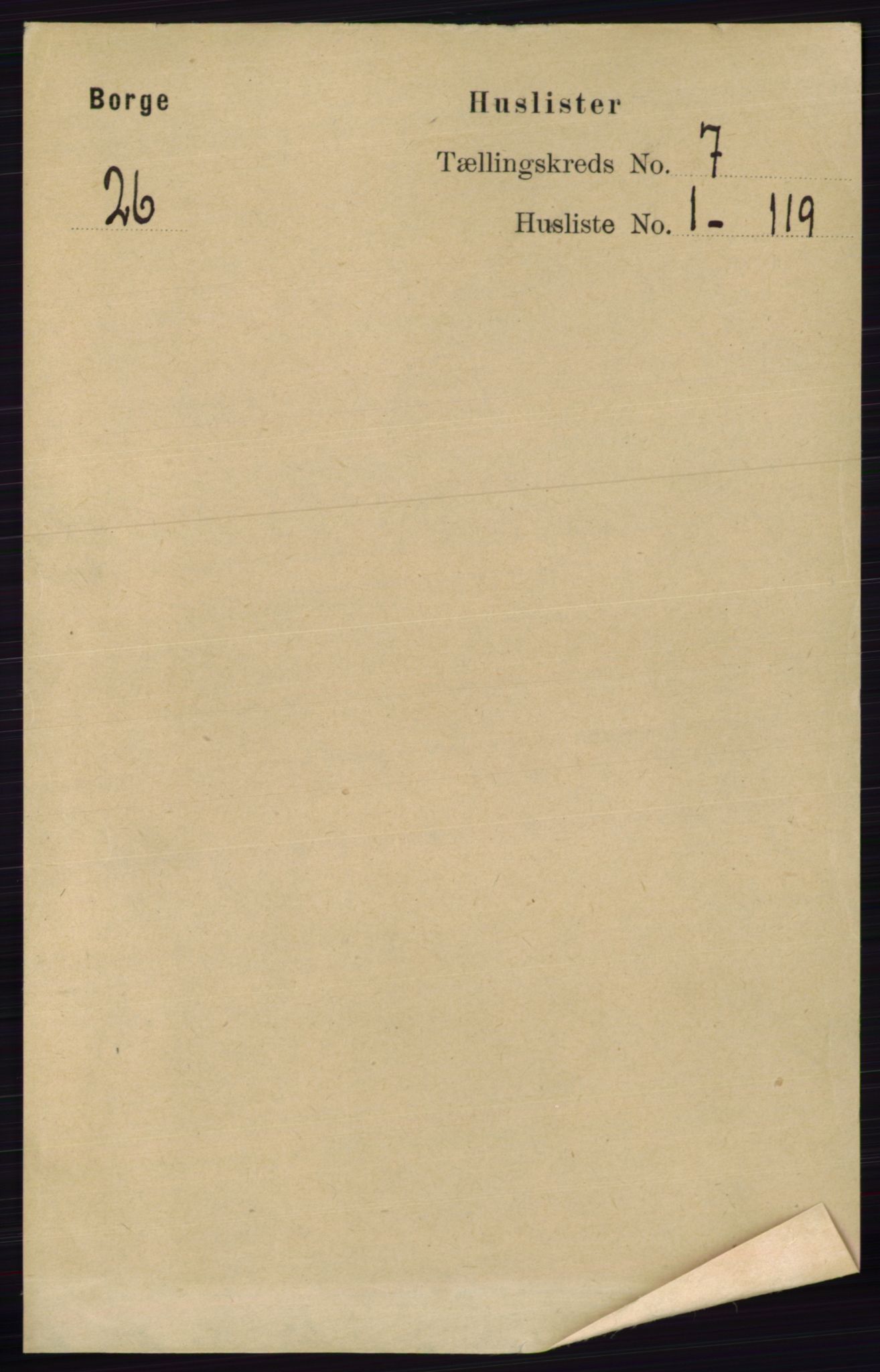 RA, 1891 census for 0113 Borge, 1891, p. 3886