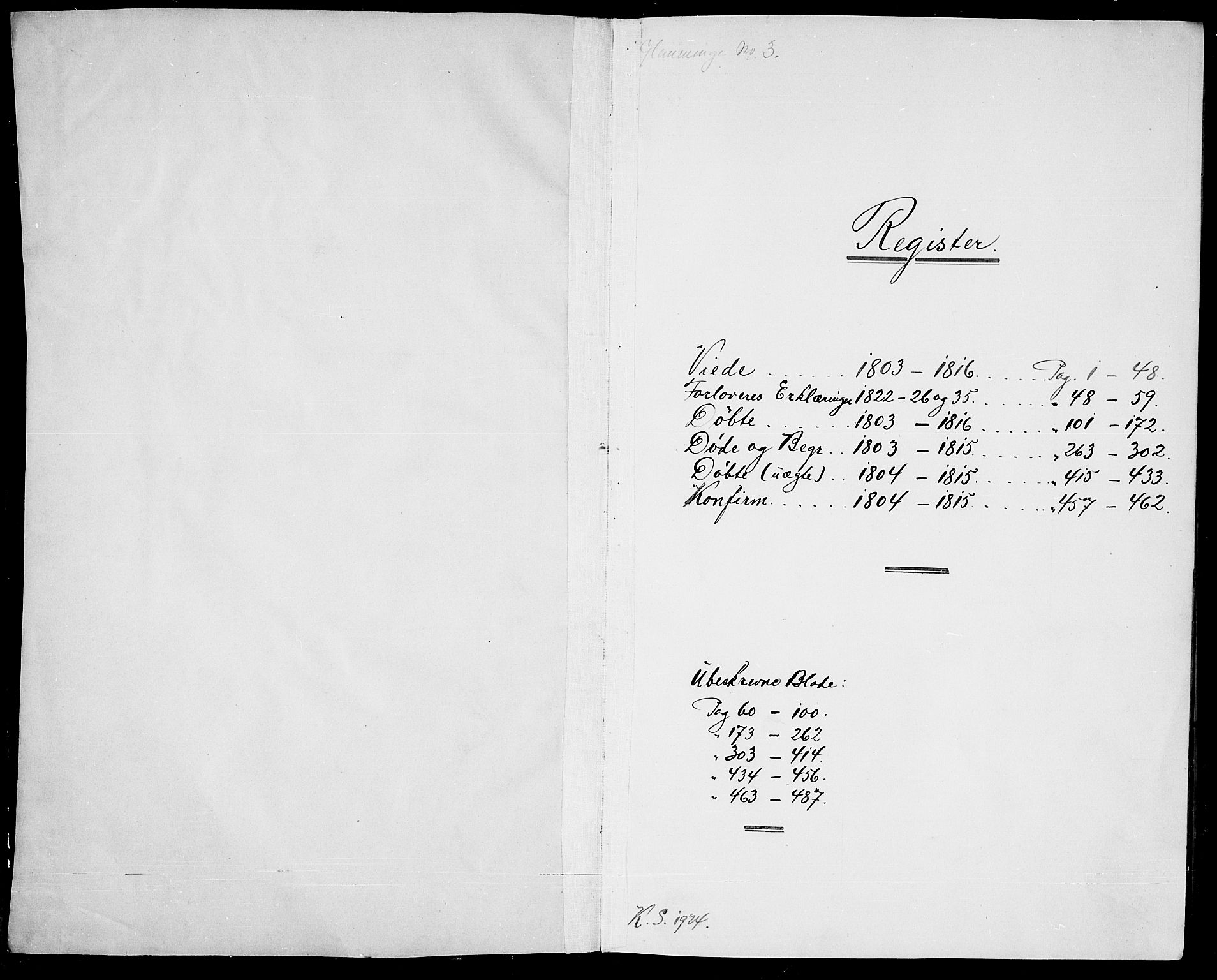 Glemmen prestekontor Kirkebøker, AV/SAO-A-10908/F/Fa/L0003: Parish register (official) no. 3, 1803-1815