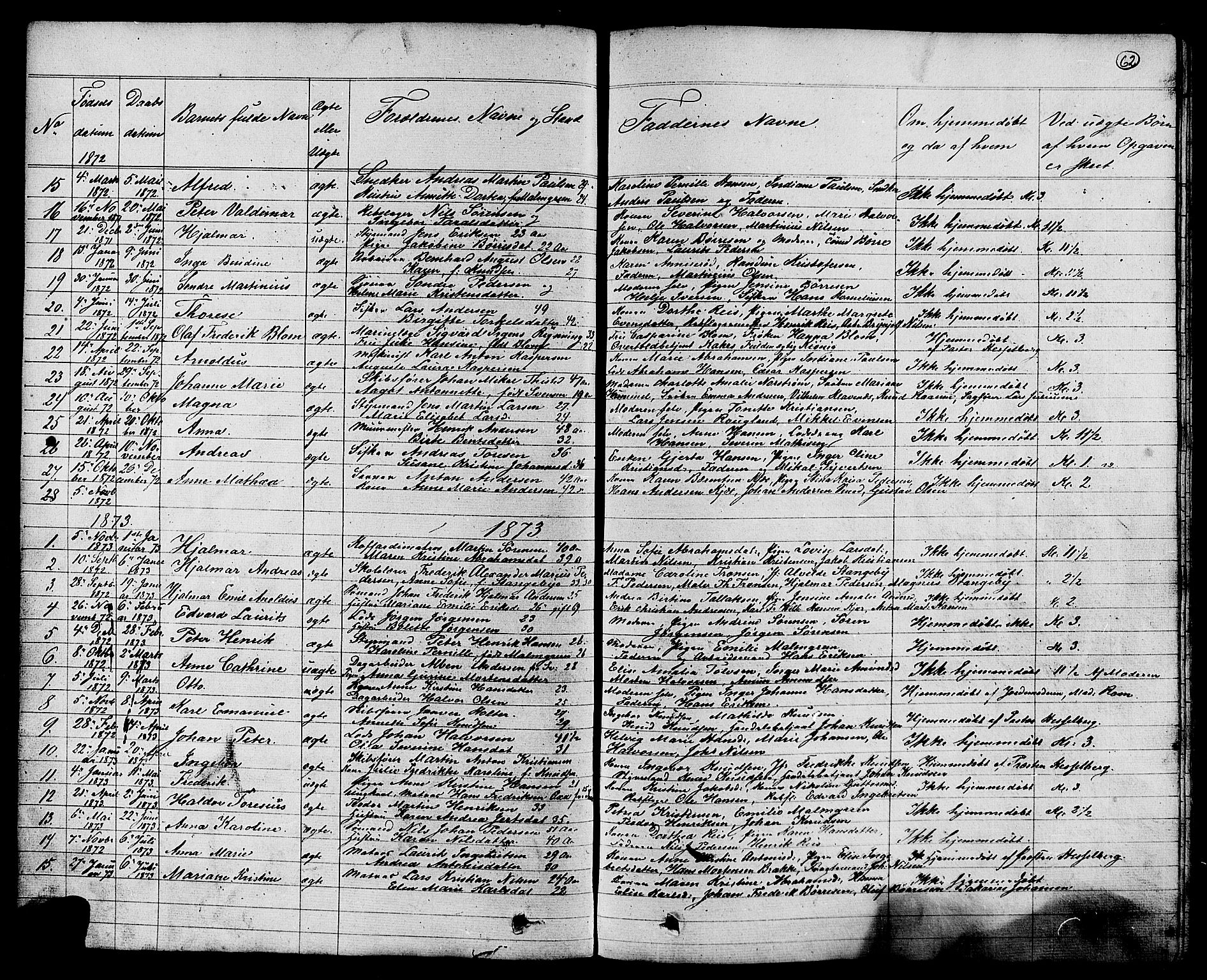 Stavern kirkebøker, AV/SAKO-A-318/G/Ga/L0002: Parish register (copy) no. 2, 1839-1909, p. 62