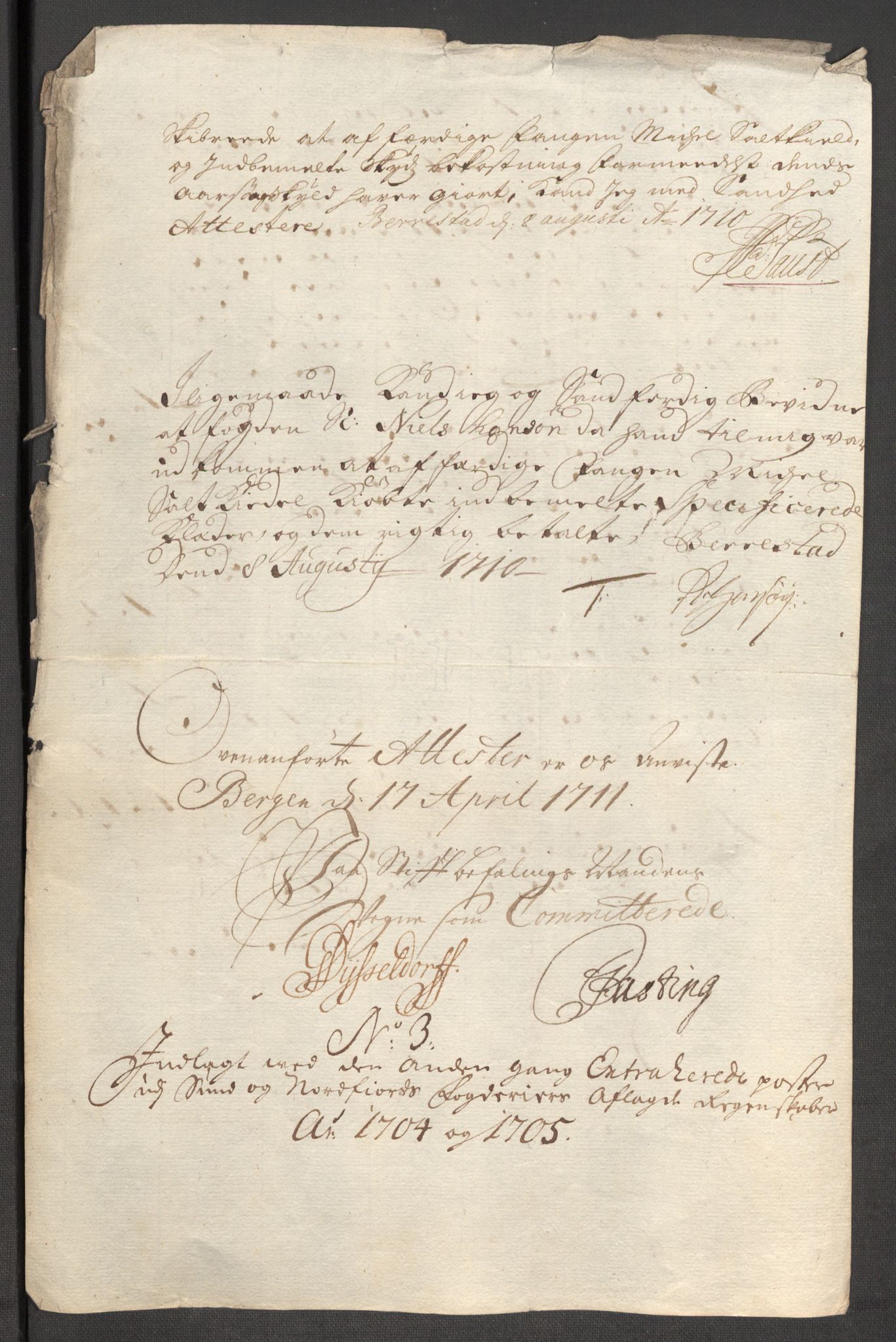 Rentekammeret inntil 1814, Reviderte regnskaper, Fogderegnskap, RA/EA-4092/R53/L3429: Fogderegnskap Sunn- og Nordfjord, 1705, p. 395