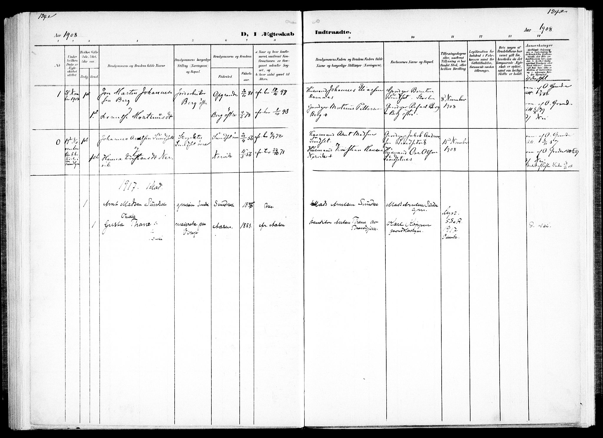 Ministerialprotokoller, klokkerbøker og fødselsregistre - Nord-Trøndelag, SAT/A-1458/733/L0325: Parish register (official) no. 733A04, 1884-1908, p. 124e