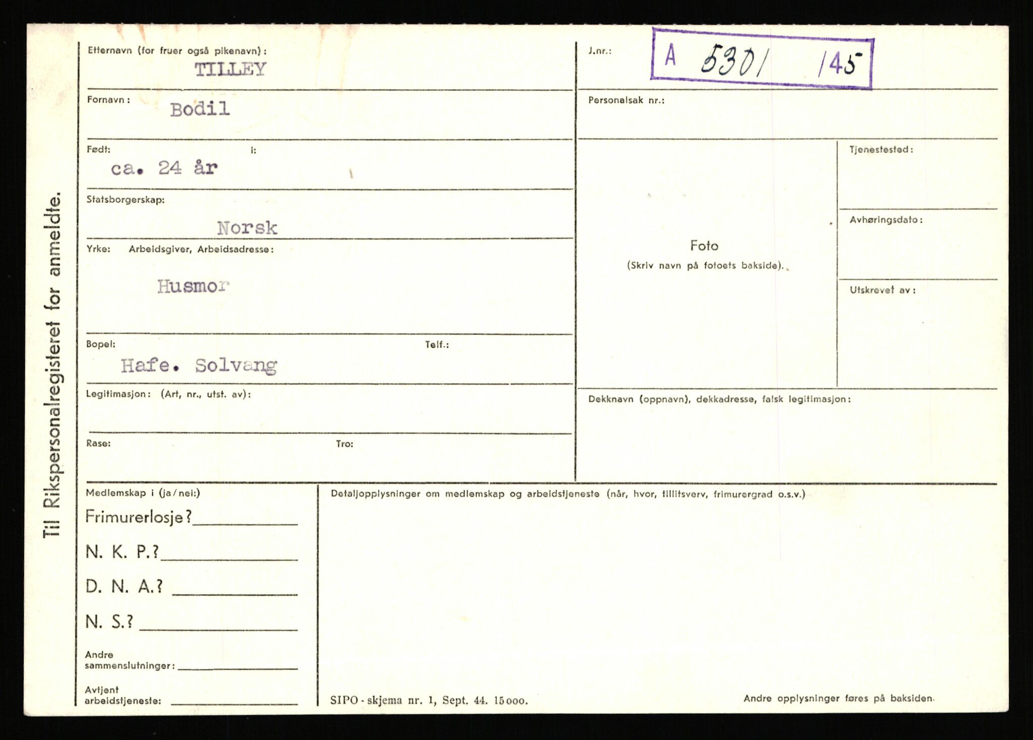 Statspolitiet - Hovedkontoret / Osloavdelingen, AV/RA-S-1329/C/Ca/L0015: Svea - Tøsse, 1943-1945, p. 3157