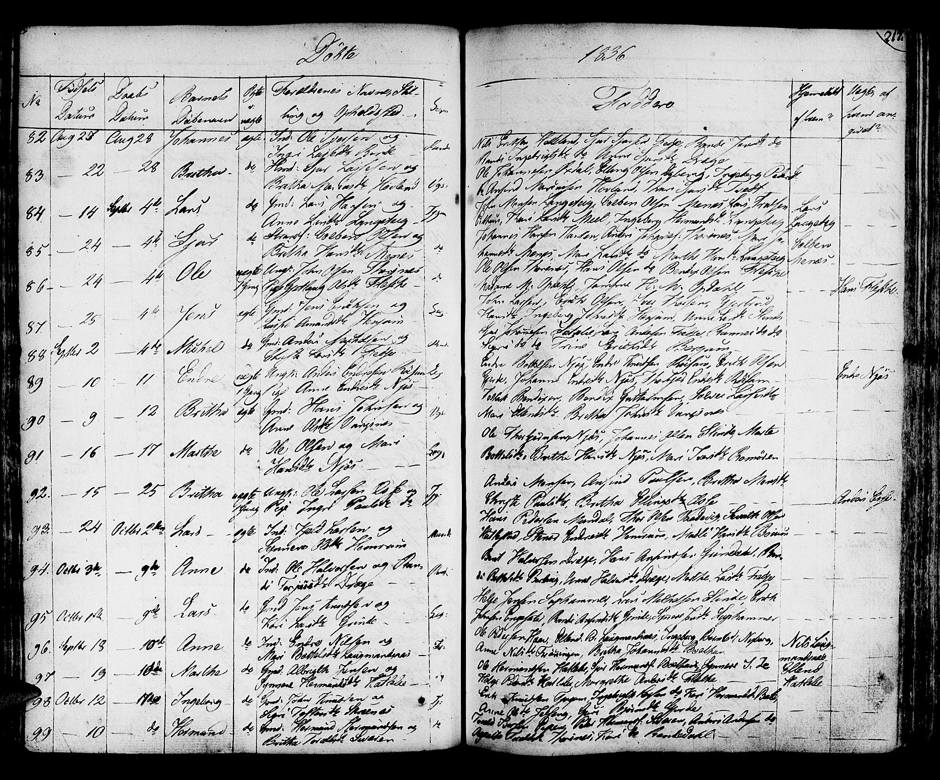 Leikanger sokneprestembete, AV/SAB-A-81001/H/Haa/Haaa/L0006: Parish register (official) no. A 6, 1810-1838, p. 217