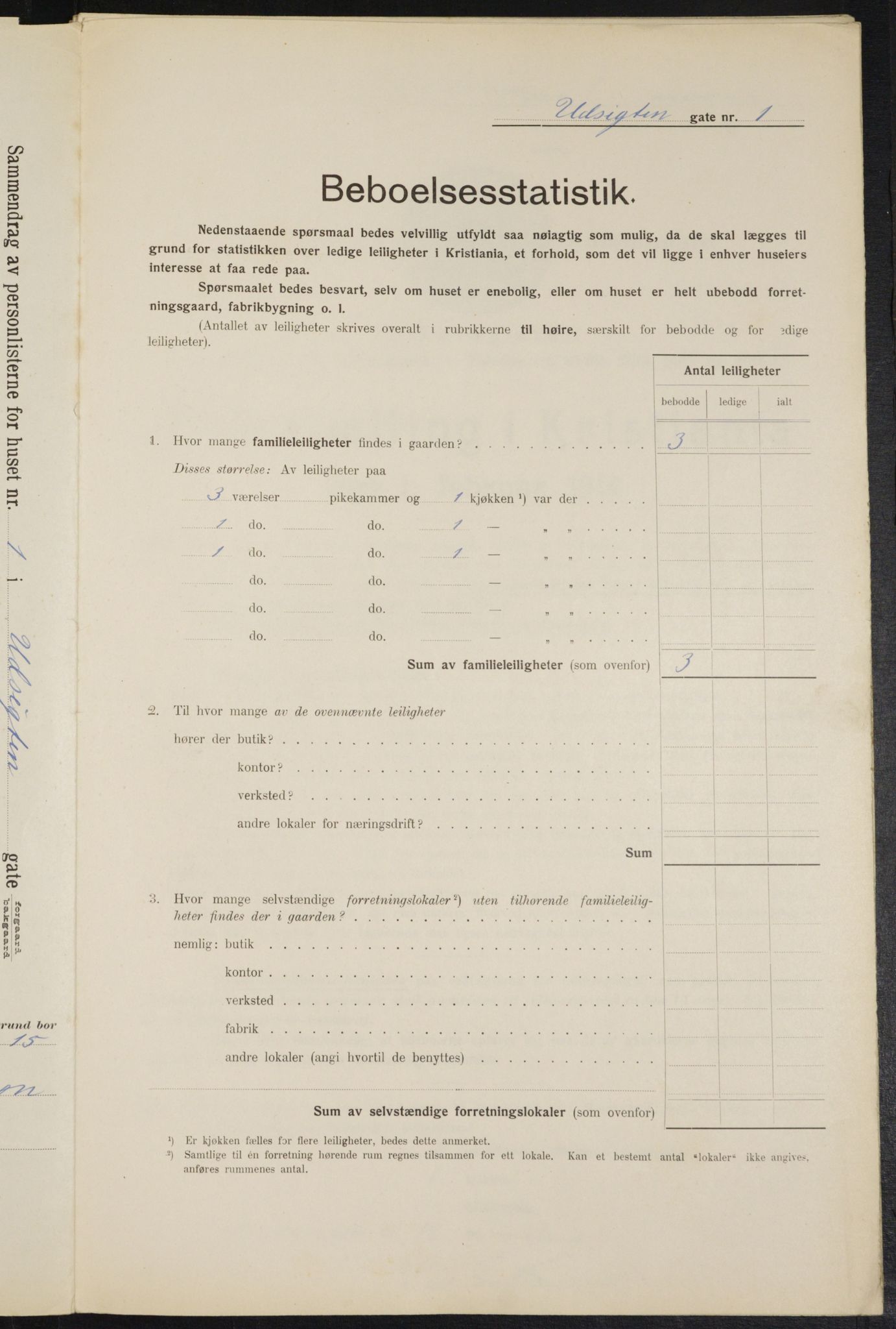 OBA, Municipal Census 1914 for Kristiania, 1914, p. 122344