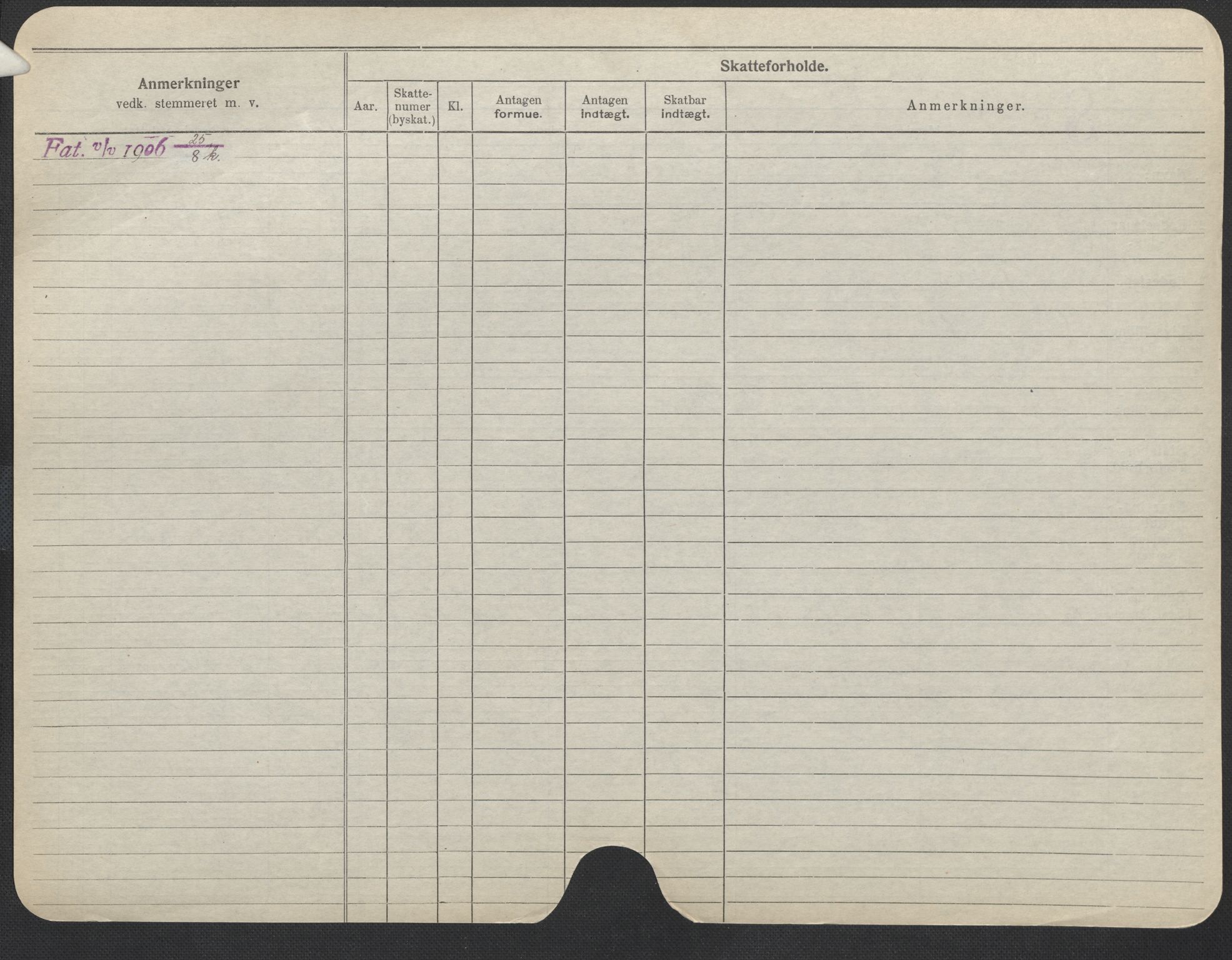 Oslo folkeregister, Registerkort, SAO/A-11715/F/Fa/Fac/L0008: Menn, 1906-1914, p. 1027b