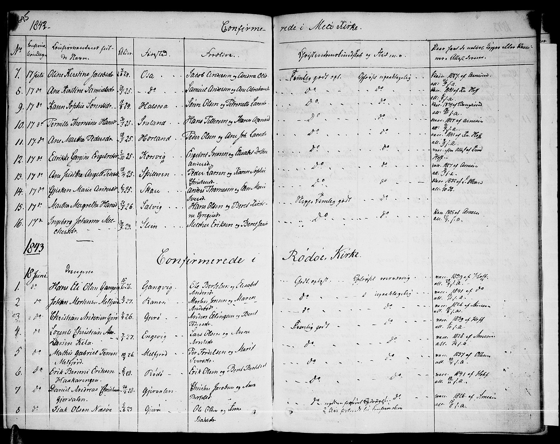 Ministerialprotokoller, klokkerbøker og fødselsregistre - Nordland, AV/SAT-A-1459/841/L0598: Parish register (official) no. 841A06 /1, 1825-1844, p. 695