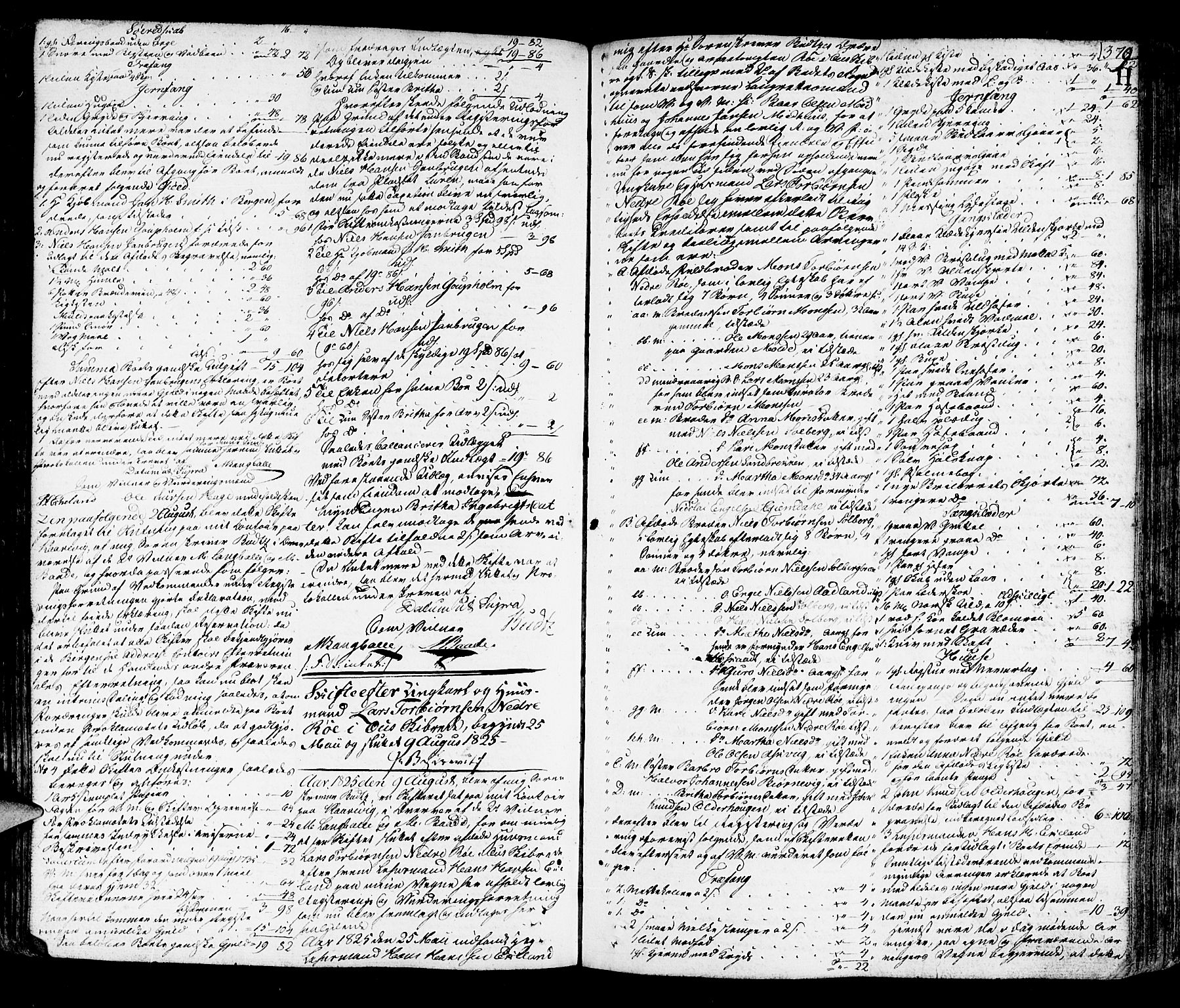 Sunnhordland sorenskrivar, AV/SAB-A-2401/1/H/Ha/Haa/L0014: Skifteprotokollar. Register i protokoll, 1819-1826, p. 378b-379a