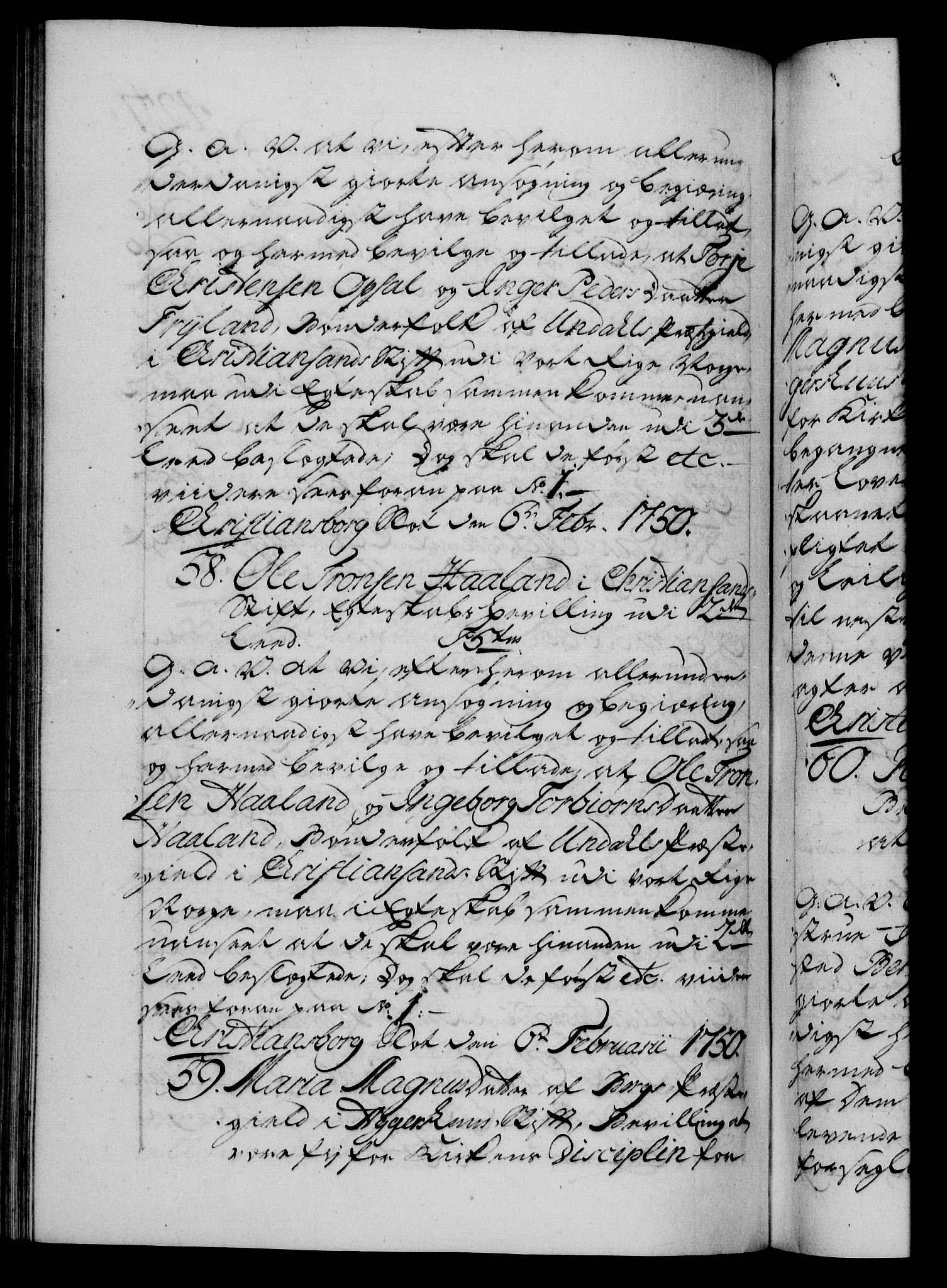 Danske Kanselli 1572-1799, AV/RA-EA-3023/F/Fc/Fca/Fcaa/L0036: Norske registre, 1749-1750, p. 427b