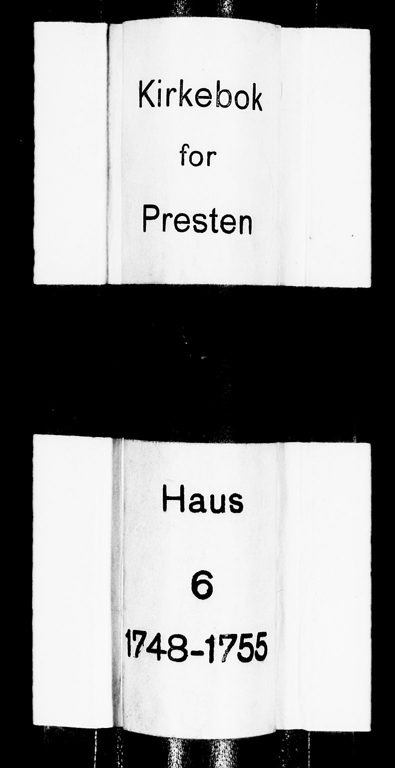 Haus sokneprestembete, AV/SAB-A-75601/H/Haa: Parish register (official) no. A 6, 1748-1758