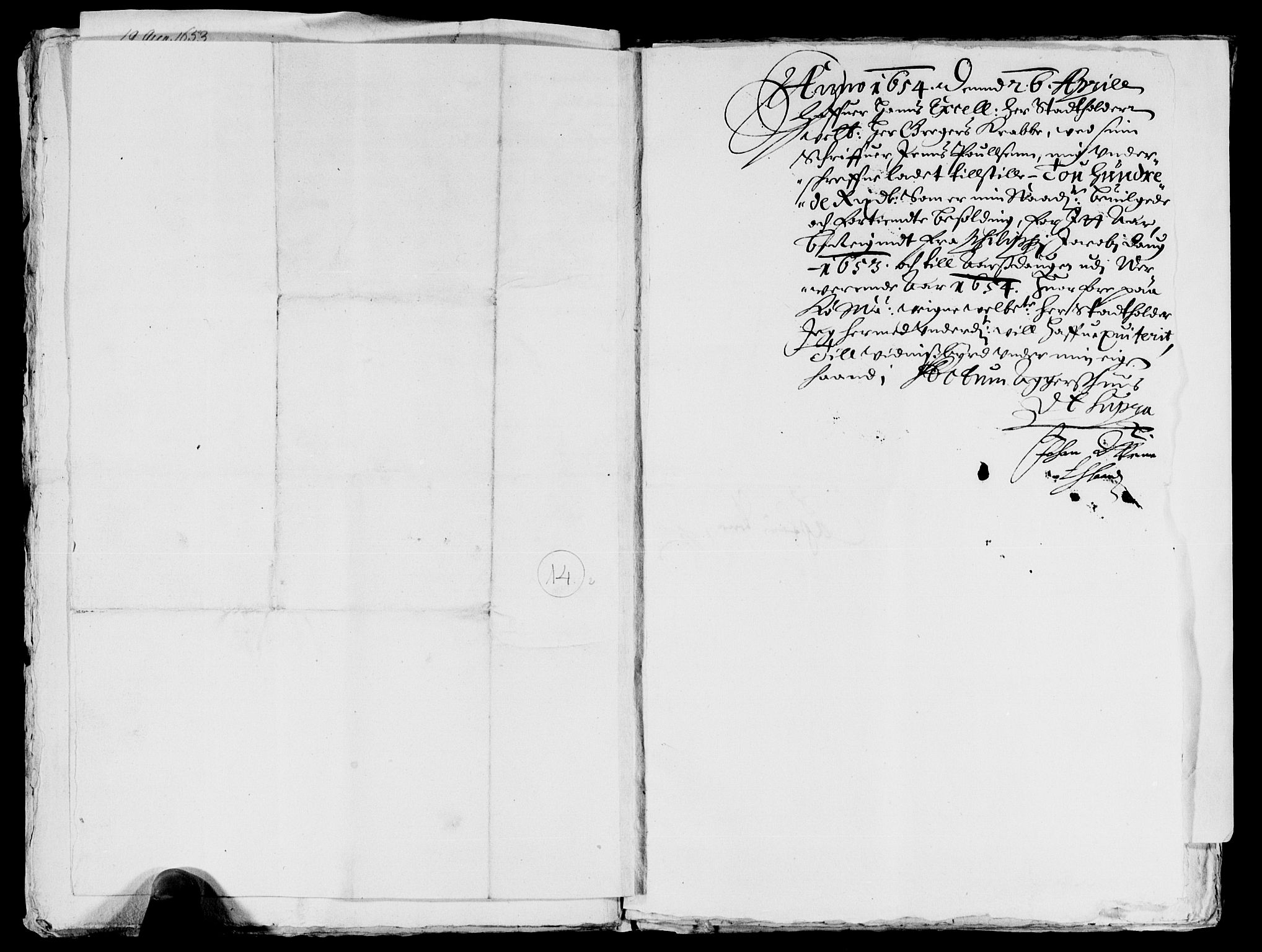 Rentekammeret inntil 1814, Reviderte regnskaper, Lensregnskaper, AV/RA-EA-5023/R/Rb/Rba/L0218: Akershus len, 1653-1654