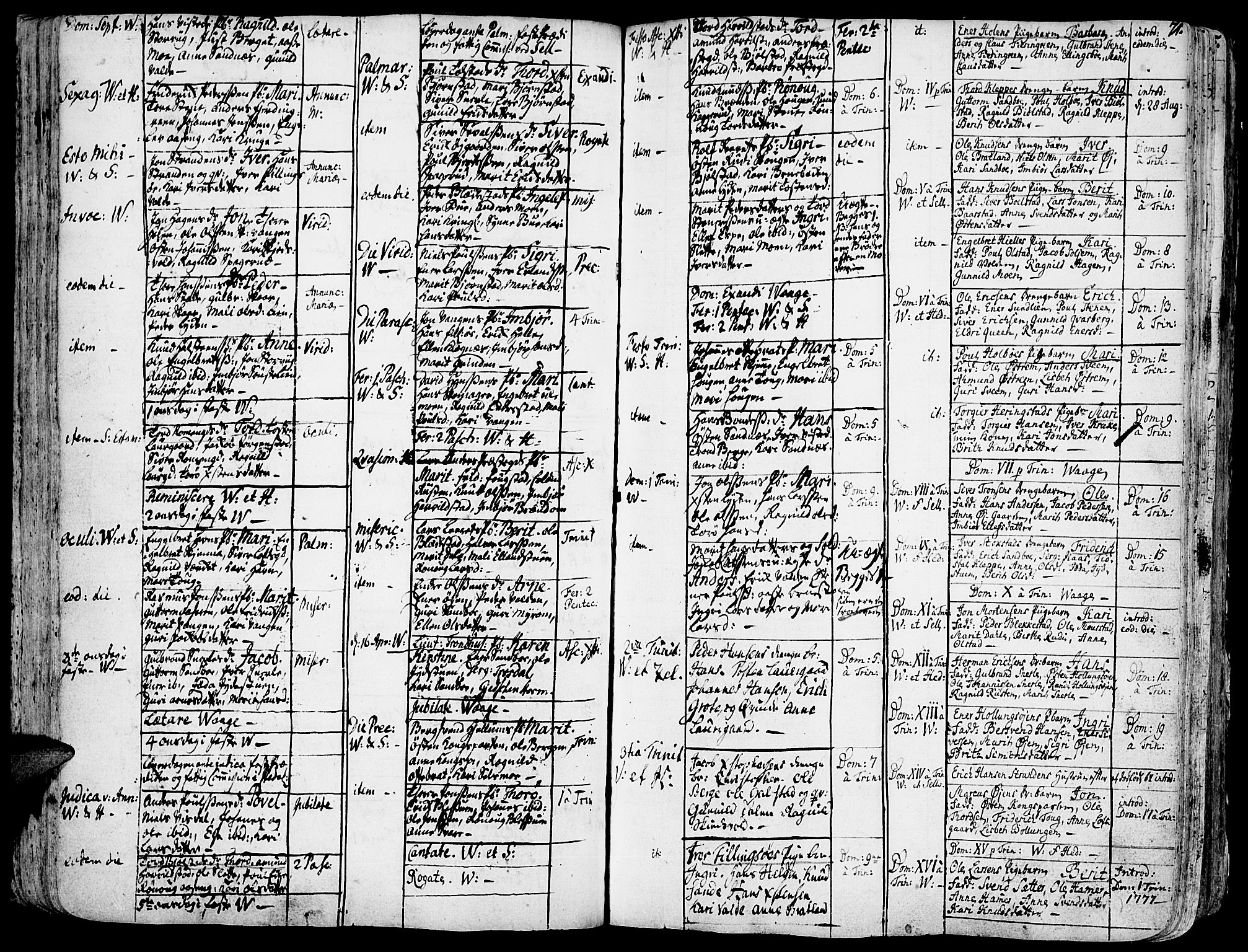 Vågå prestekontor, SAH/PREST-076/H/Ha/Haa/L0001: Parish register (official) no. 1, 1739-1810, p. 71