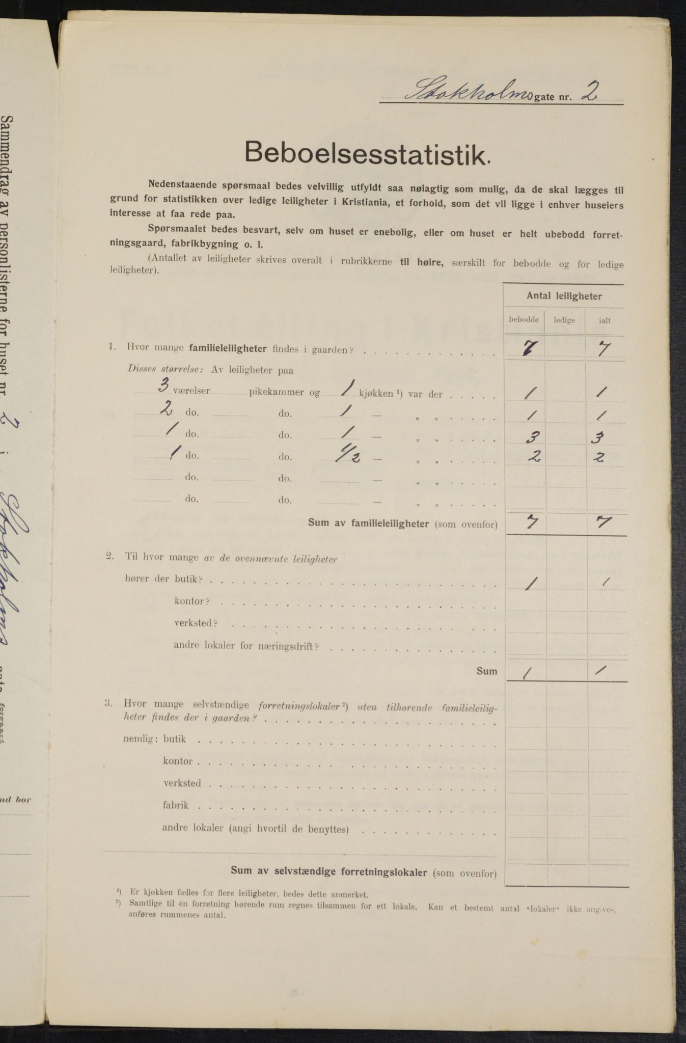 OBA, Municipal Census 1914 for Kristiania, 1914, p. 103025