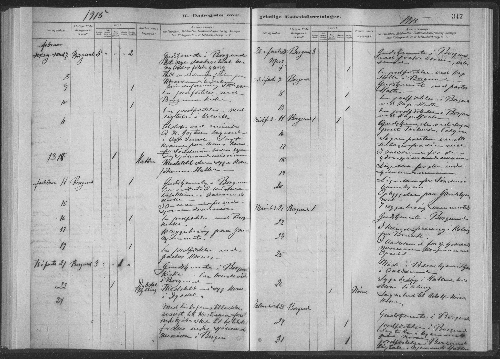 Ministerialprotokoller, klokkerbøker og fødselsregistre - Møre og Romsdal, AV/SAT-A-1454/528/L0404: Parish register (official) no. 528A13II, 1880-1922, p. 347