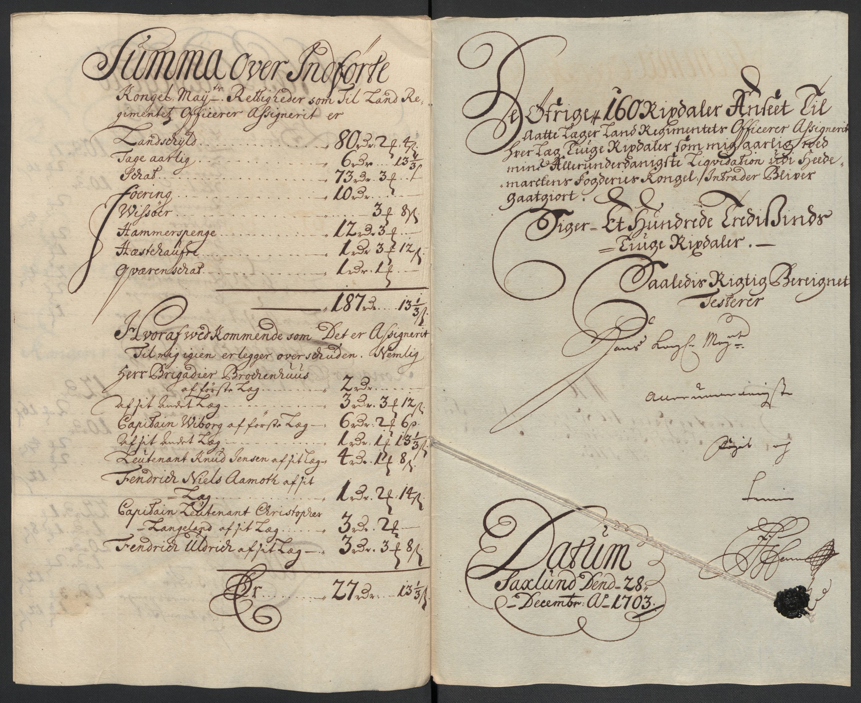 Rentekammeret inntil 1814, Reviderte regnskaper, Fogderegnskap, RA/EA-4092/R16/L1041: Fogderegnskap Hedmark, 1703-1704, p. 156
