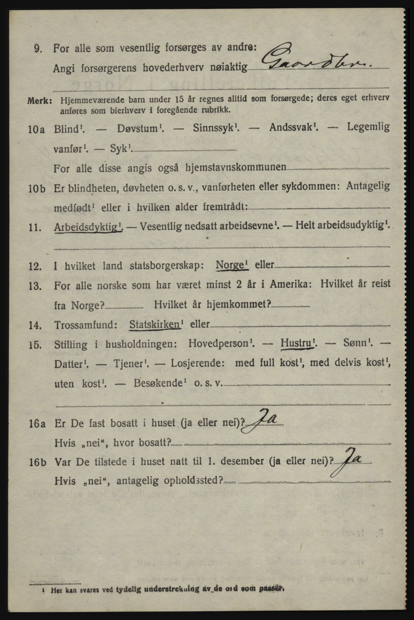 SAO, 1920 census for Øymark, 1920, p. 3156