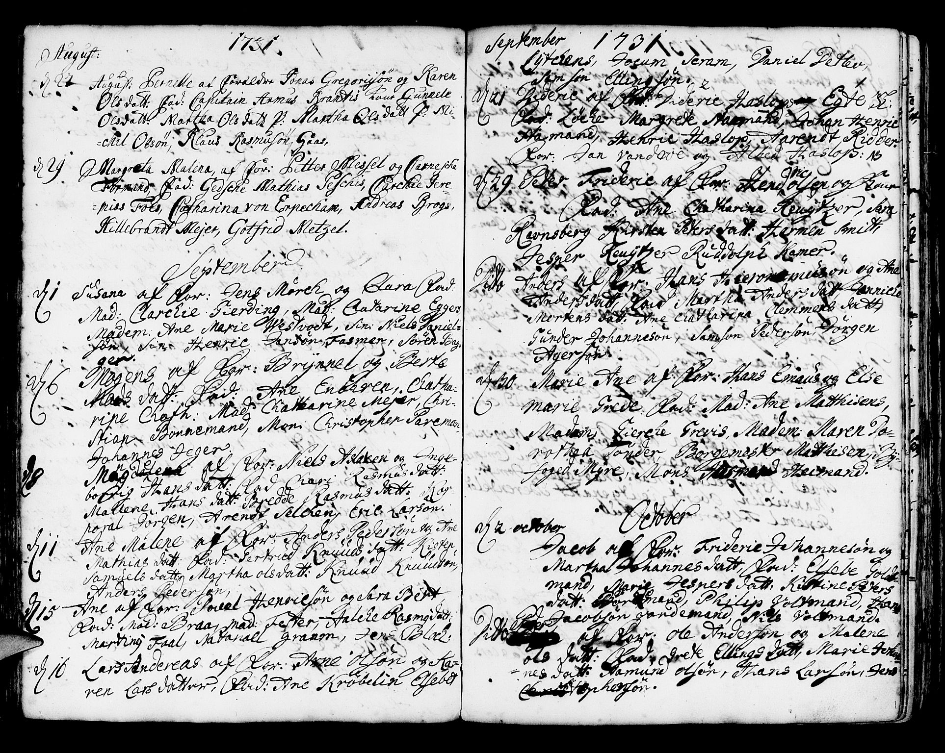 Korskirken sokneprestembete, SAB/A-76101/H/Haa/L0004: Parish register (official) no. A 4, 1720-1750, p. 104