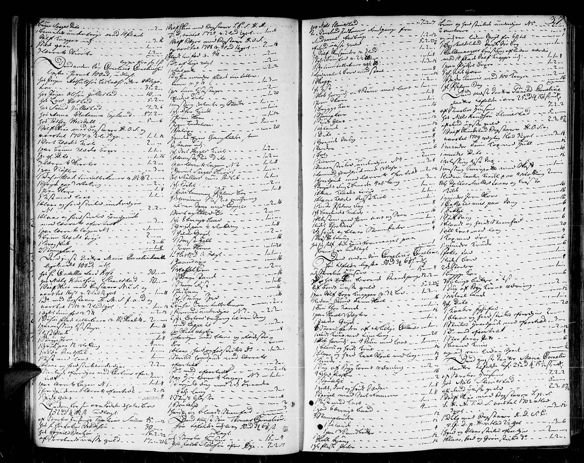 Lister sorenskriveri, AV/SAK-1221-0003/H/Hc/L0031: Skifteprotokoll nr 30a med register, 1748-1752, p. 36b-37a
