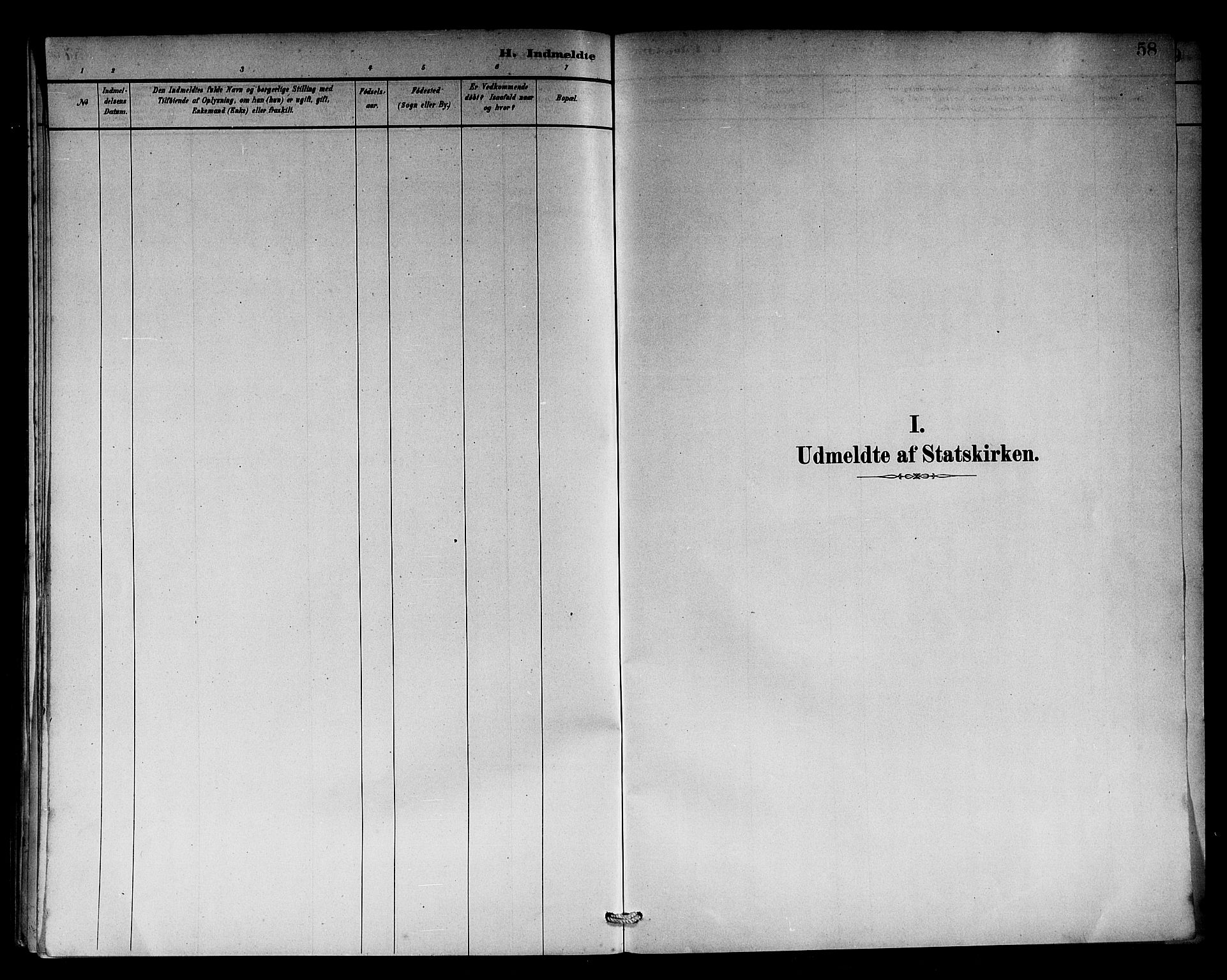 Solund sokneprestembete, AV/SAB-A-81401: Parish register (official) no. C 1, 1881-1896, p. 58