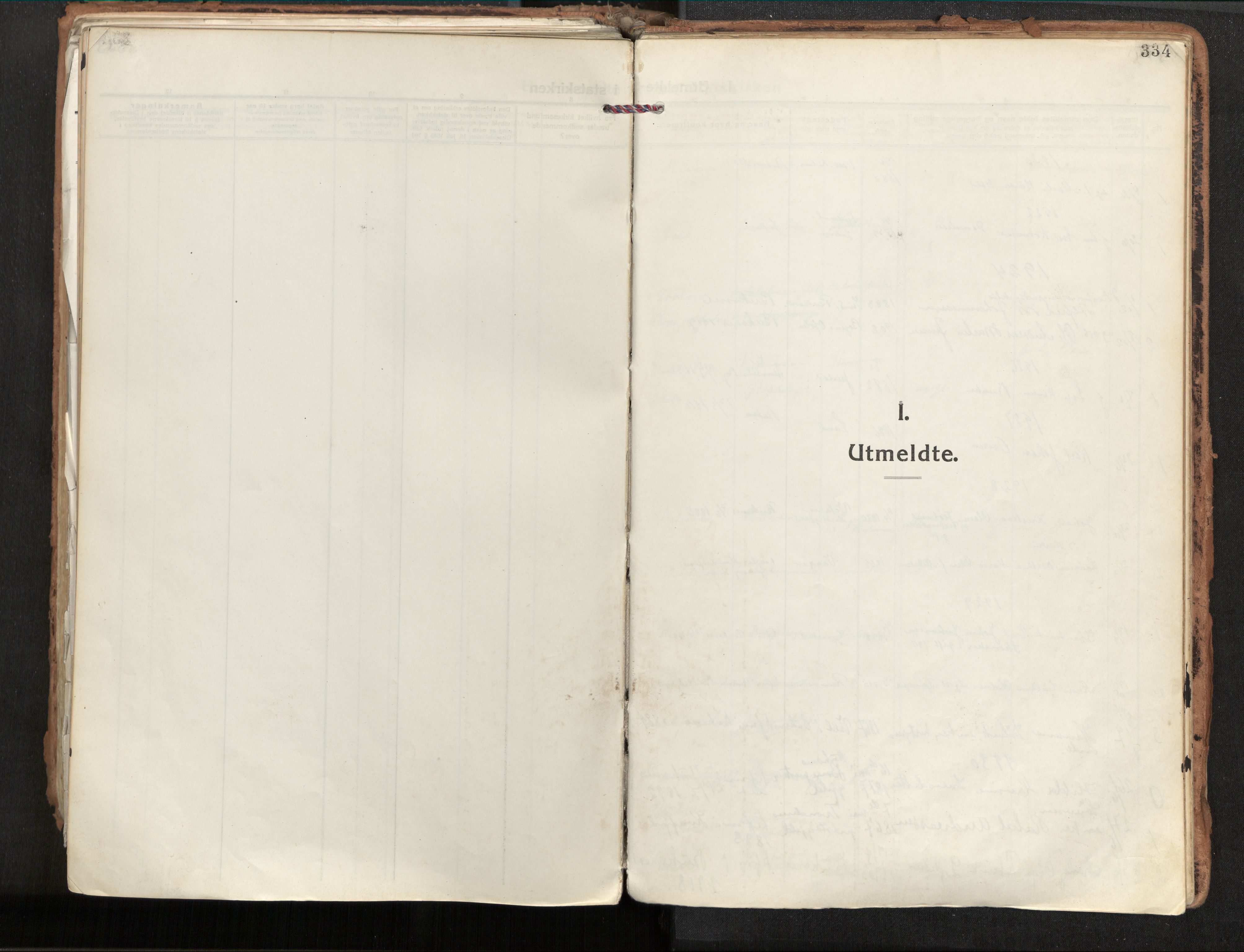 Ministerialprotokoller, klokkerbøker og fødselsregistre - Nordland, SAT/A-1459/881/L1160: Parish register (official) no. 881A13, 1919-1937, p. 334