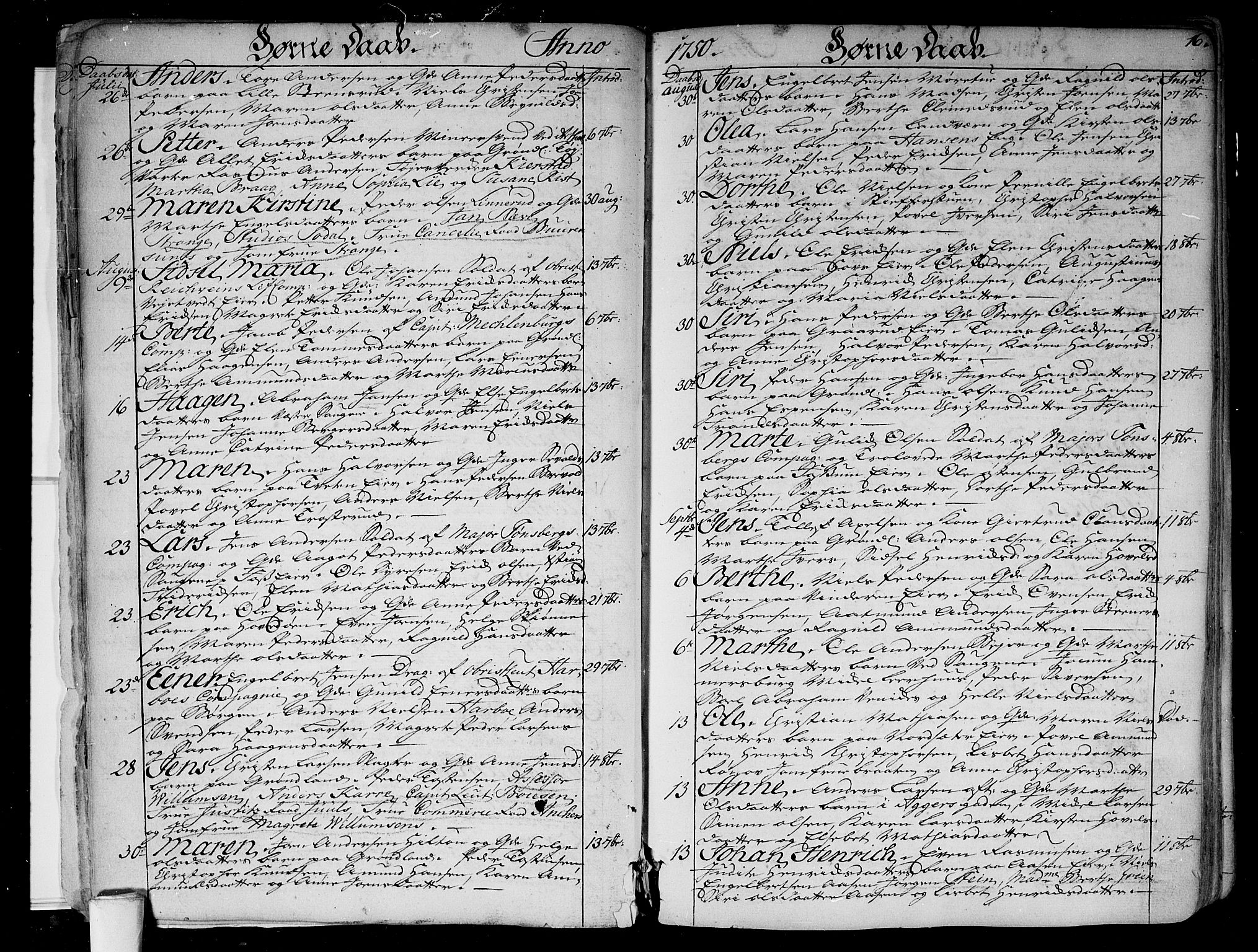 Aker prestekontor kirkebøker, SAO/A-10861/F/L0008: Parish register (official) no. 8, 1749-1765, p. 16