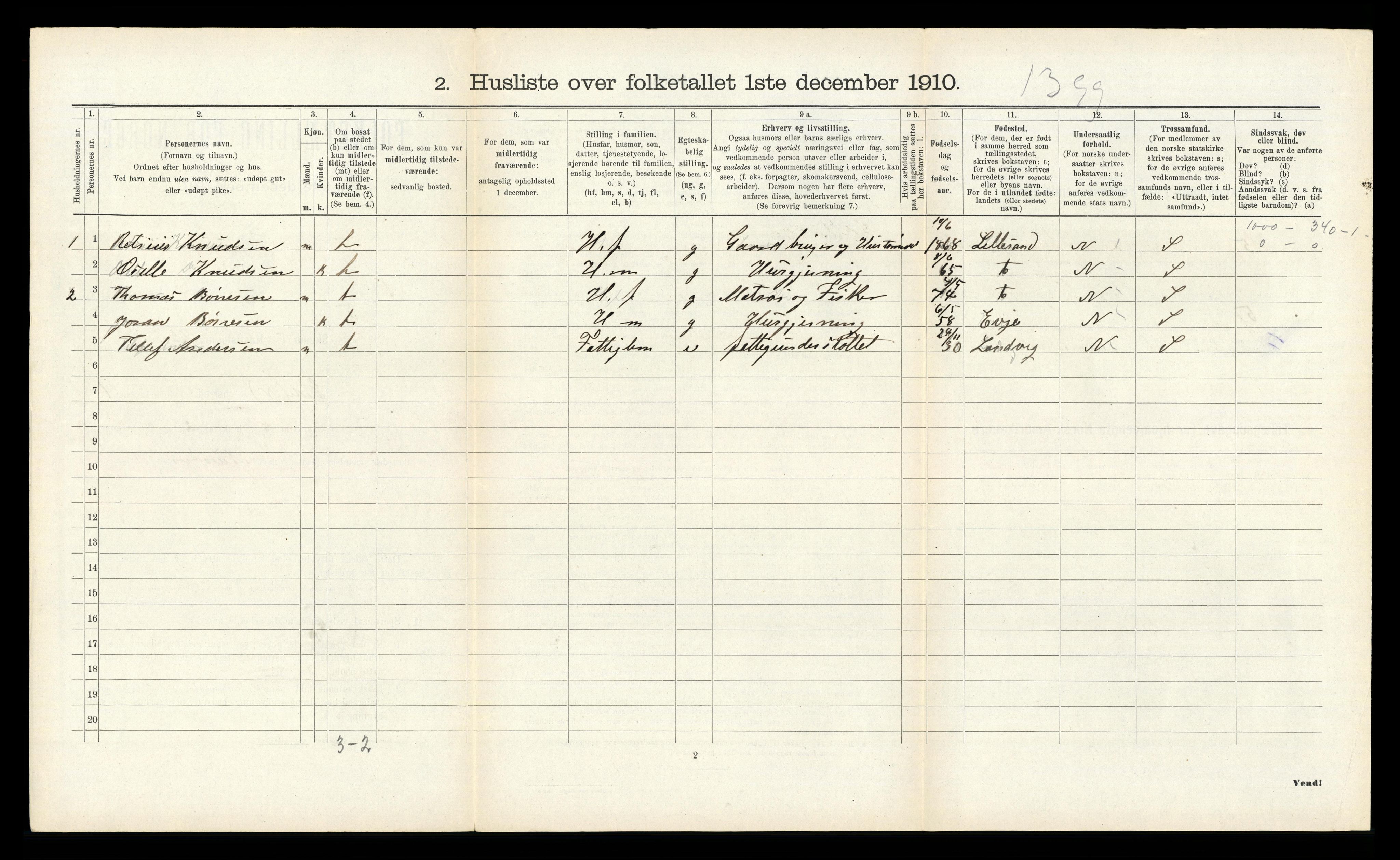 RA, 1910 census for Eide, 1910, p. 150