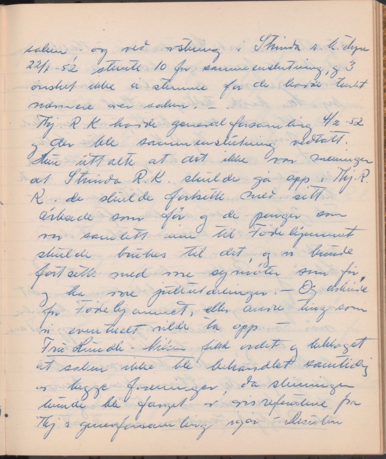 Trondheim Røde Kors, TRKO/PA-1204/A/Ab/L0004: Dagbok for Strinda Røde Kors, 1926-1952, p. 516