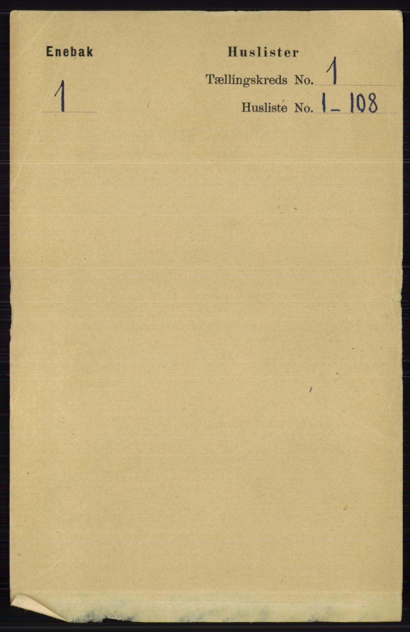 RA, 1891 census for 0229 Enebakk, 1891, p. 26