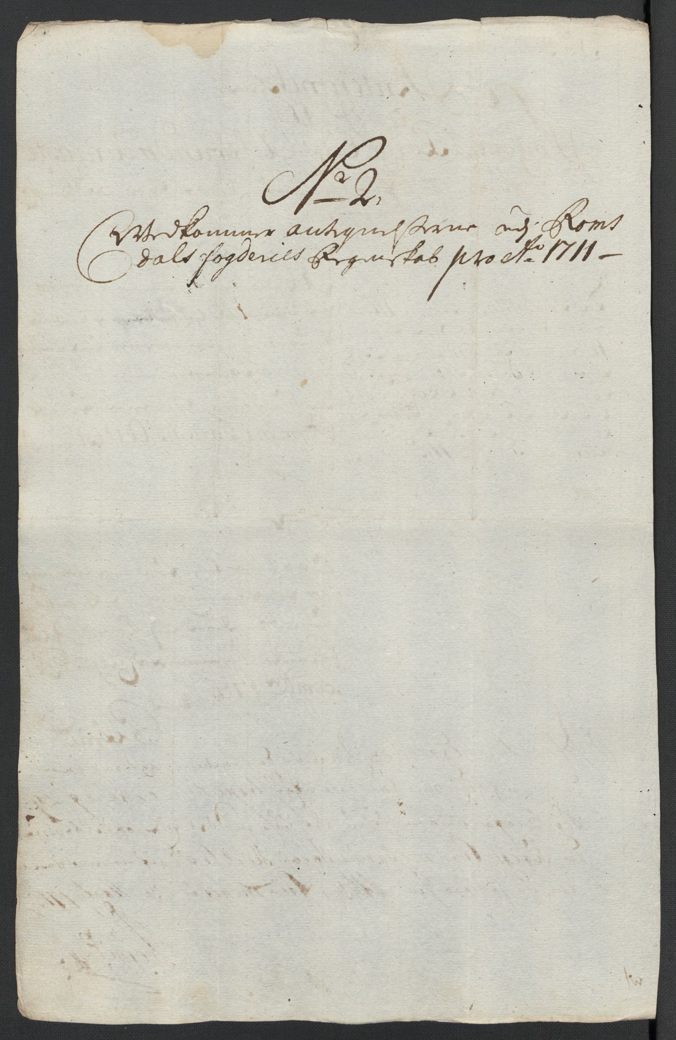 Rentekammeret inntil 1814, Reviderte regnskaper, Fogderegnskap, AV/RA-EA-4092/R55/L3660: Fogderegnskap Romsdal, 1711, p. 470