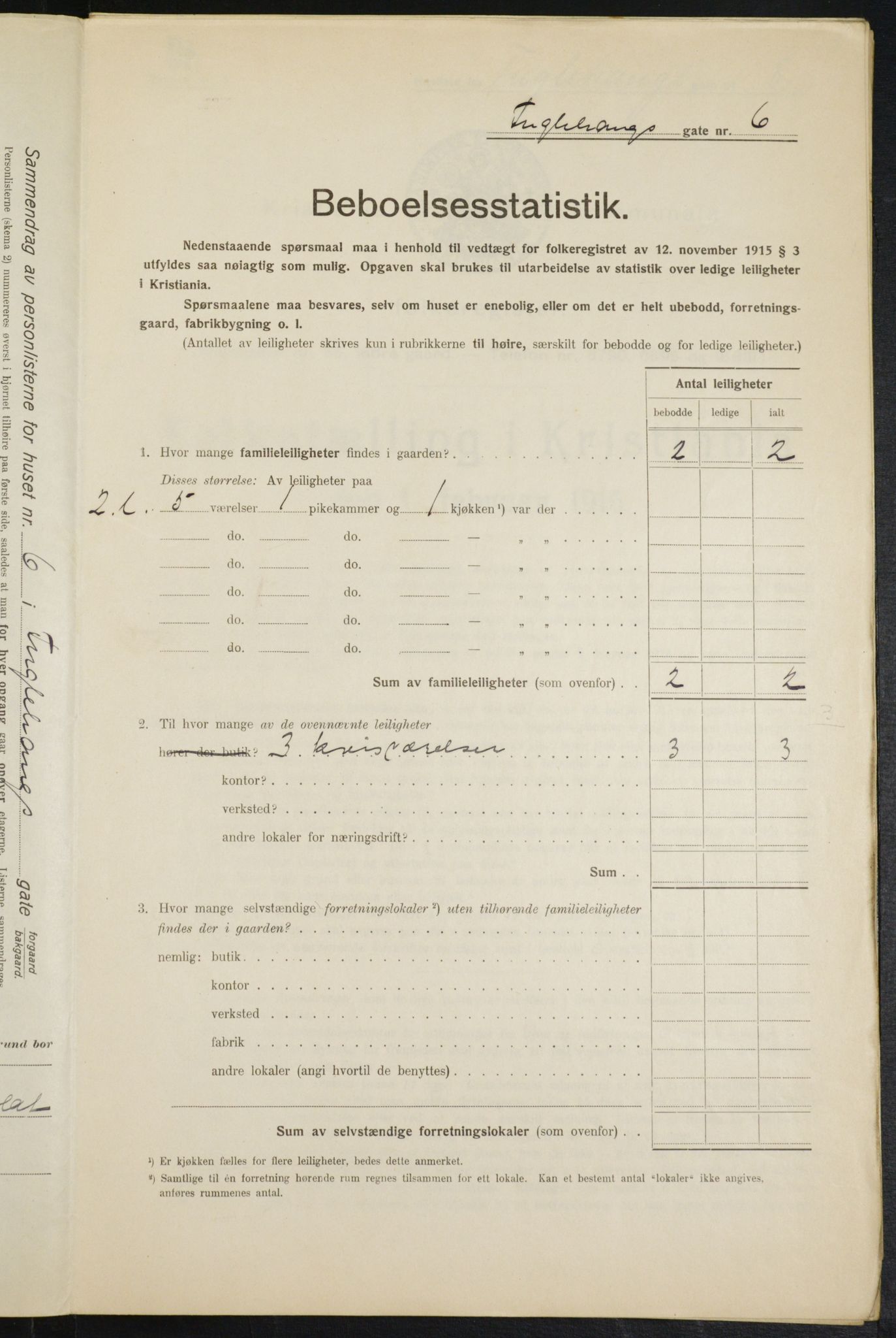 OBA, Municipal Census 1916 for Kristiania, 1916, p. 28944