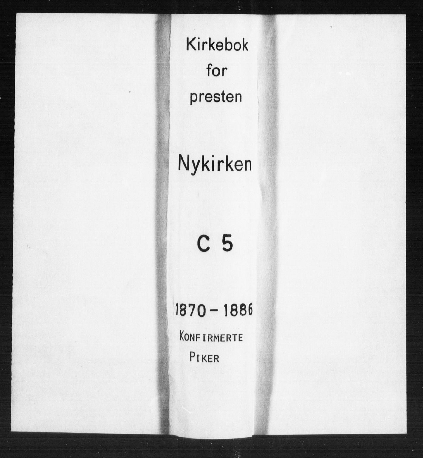 Nykirken Sokneprestembete, SAB/A-77101/H/Haa/L0026: Parish register (official) no. C 5, 1870-1886