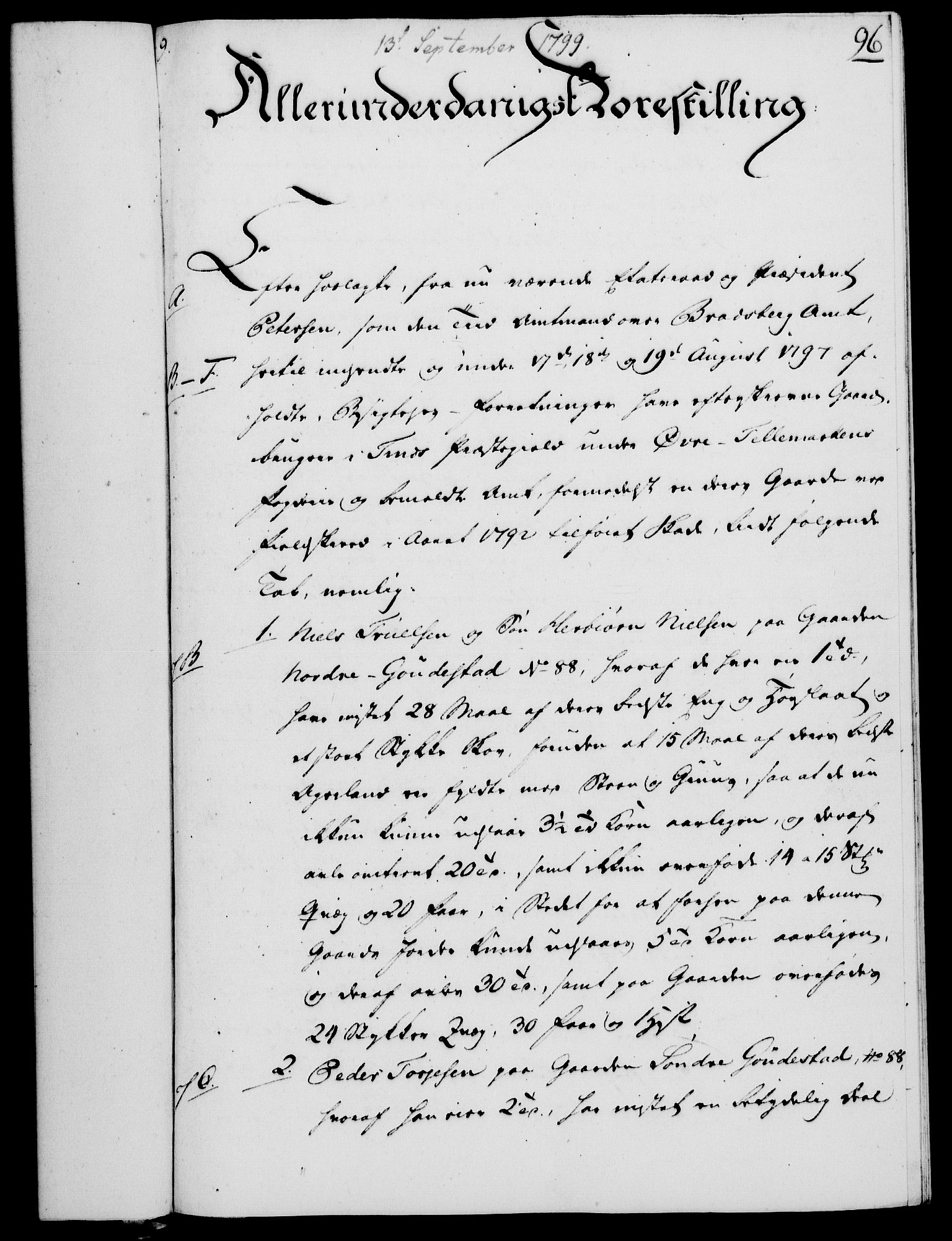 Rentekammeret, Kammerkanselliet, RA/EA-3111/G/Gf/Gfa/L0081: Norsk relasjons- og resolusjonsprotokoll (merket RK 52.81), 1799, p. 602