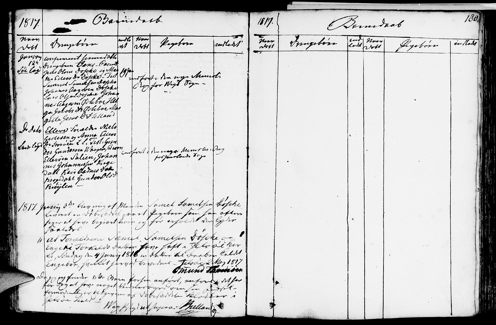 Vikedal sokneprestkontor, SAST/A-101840/01/IV: Parish register (official) no. A 2, 1779-1817, p. 180