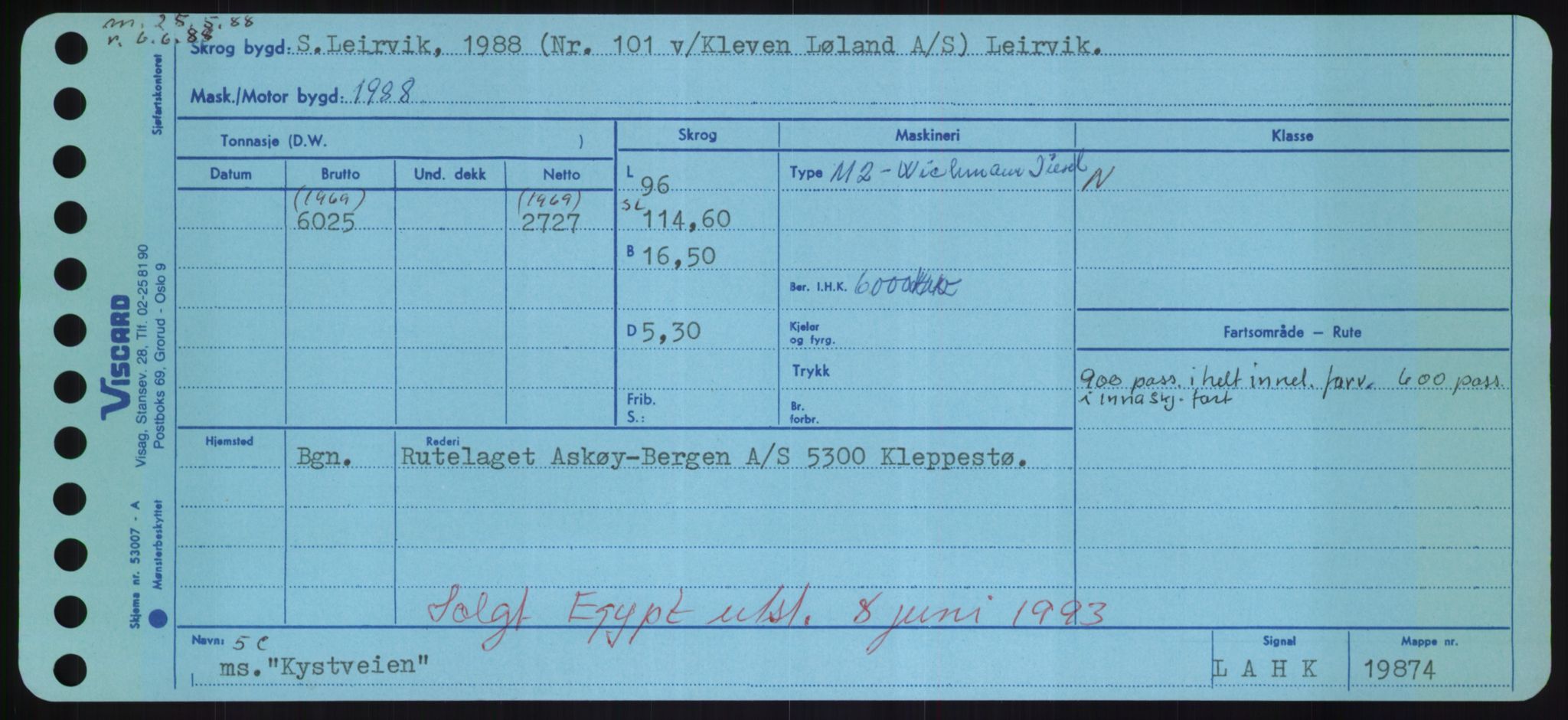 Sjøfartsdirektoratet med forløpere, Skipsmålingen, AV/RA-S-1627/H/Hd/L0021: Fartøy, Kor-Kår, p. 395