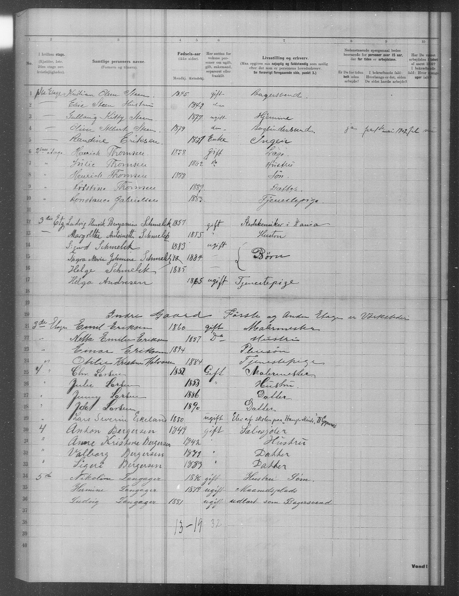 OBA, Municipal Census 1902 for Kristiania, 1902, p. 19008