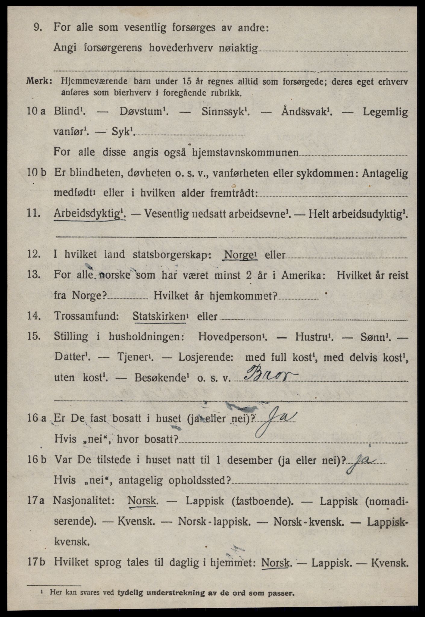 SAT, 1920 census for Horg, 1920, p. 5363