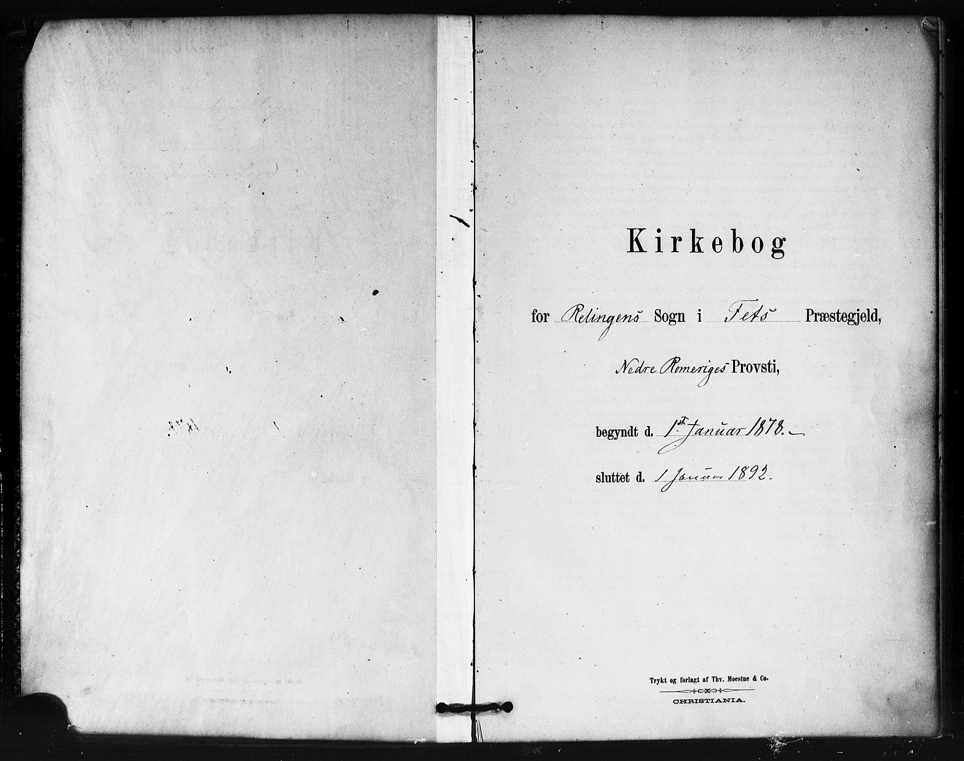 Fet prestekontor Kirkebøker, AV/SAO-A-10370a/F/Fb/L0001: Parish register (official) no. II 1, 1878-1891