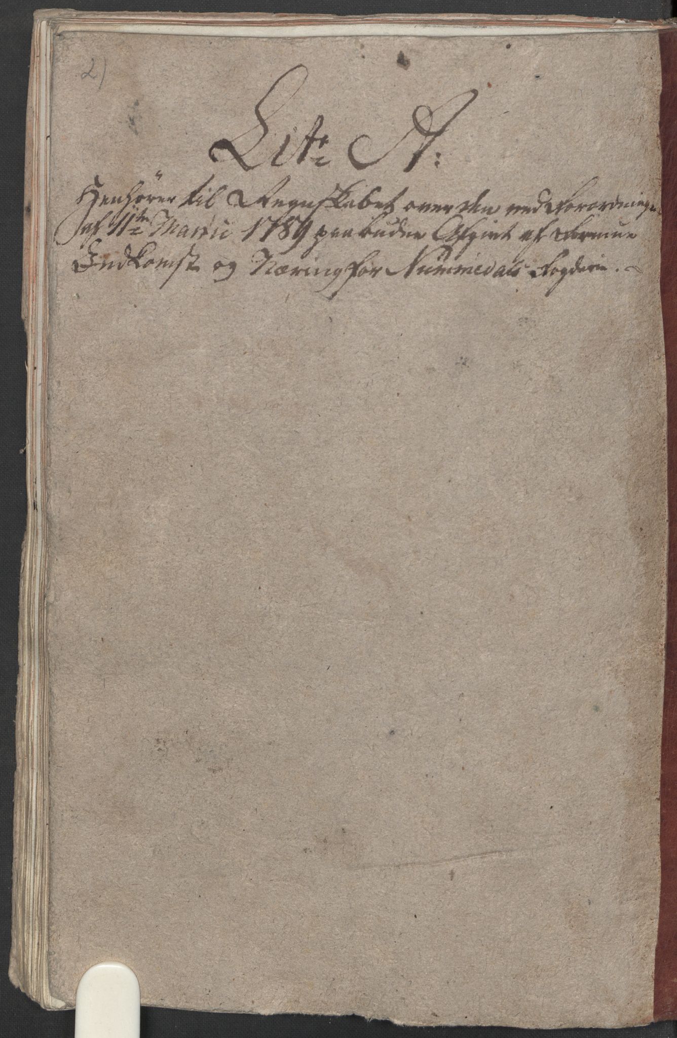 Rentekammeret inntil 1814, Reviderte regnskaper, Mindre regnskaper, AV/RA-EA-4068/Rf/Rfe/L0025: Moss, Onsøy, Tune og Veme fogderi. Namdal fogderi, 1789, p. 317