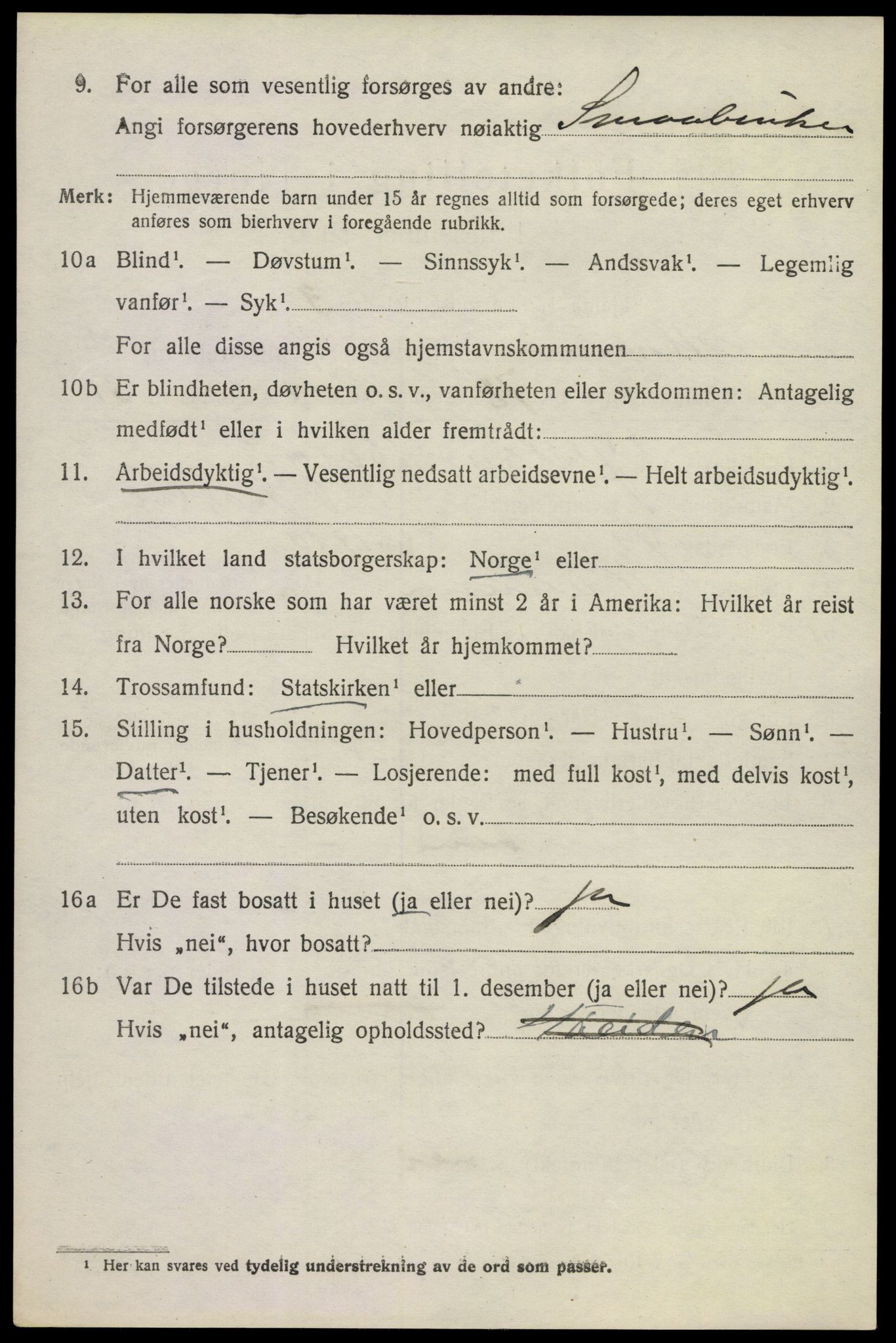 SAKO, 1920 census for Hurum, 1920, p. 4615